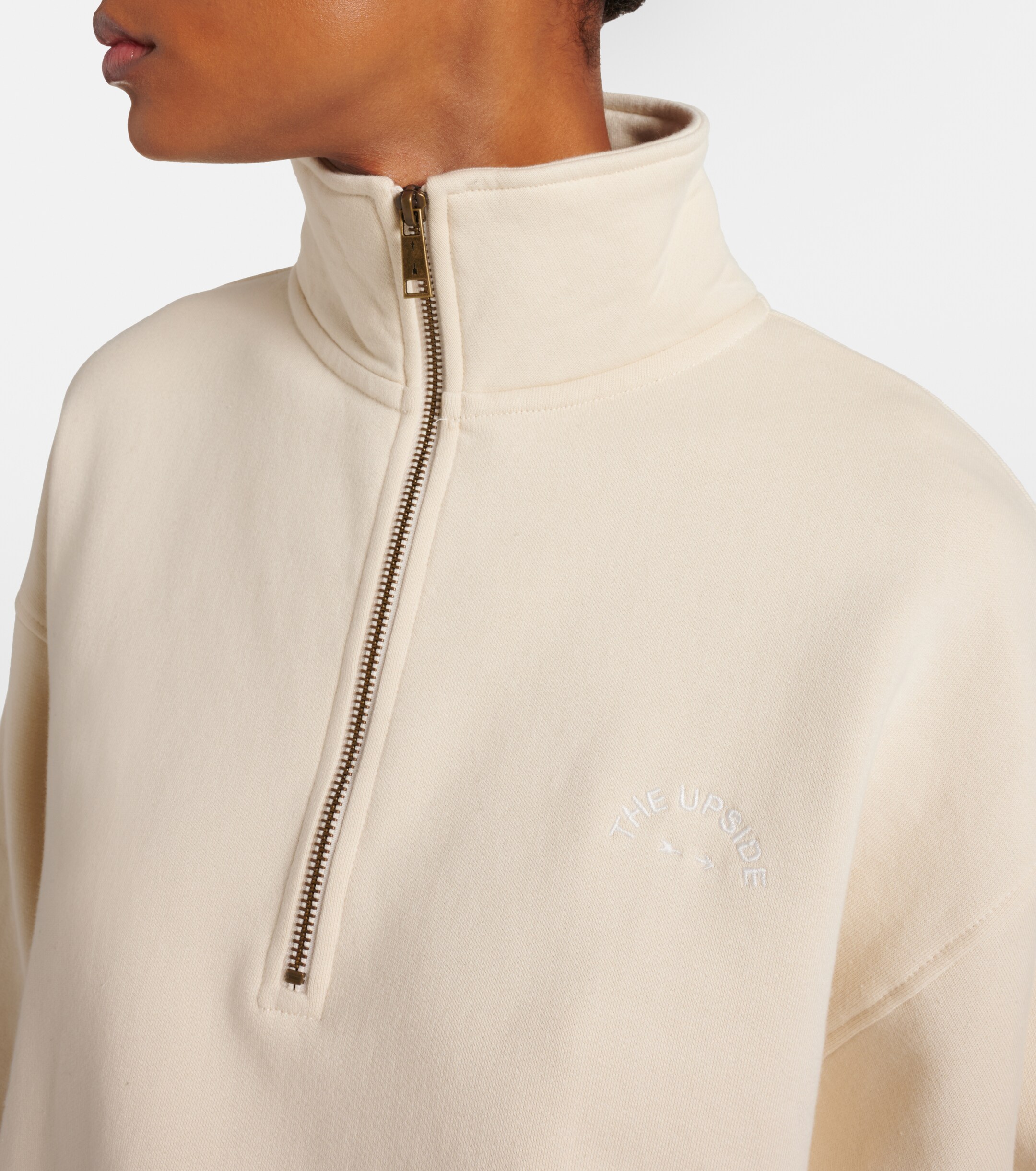 The Upside The Upside Hamilton Wren cotton half-zip sweatshirt