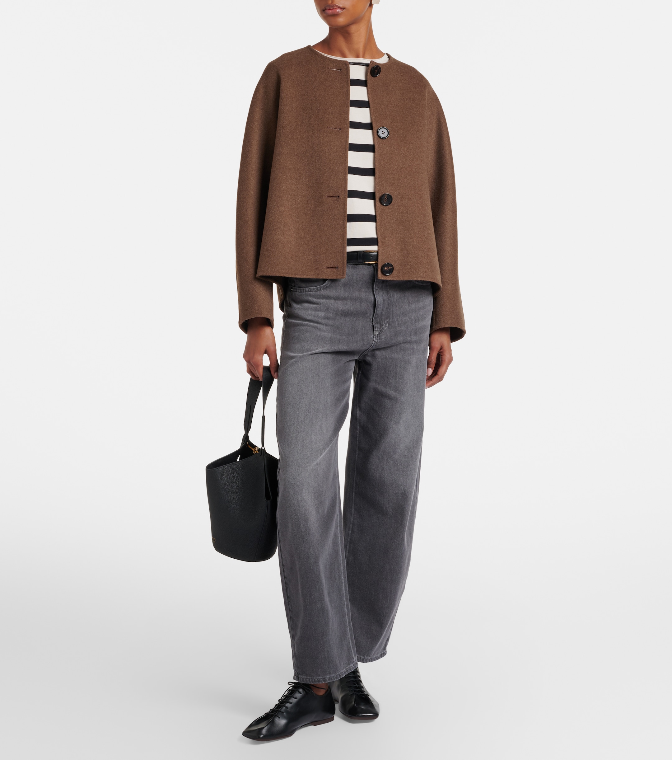 S Max Mara Divina striped cotton-blend jersey T-shirt