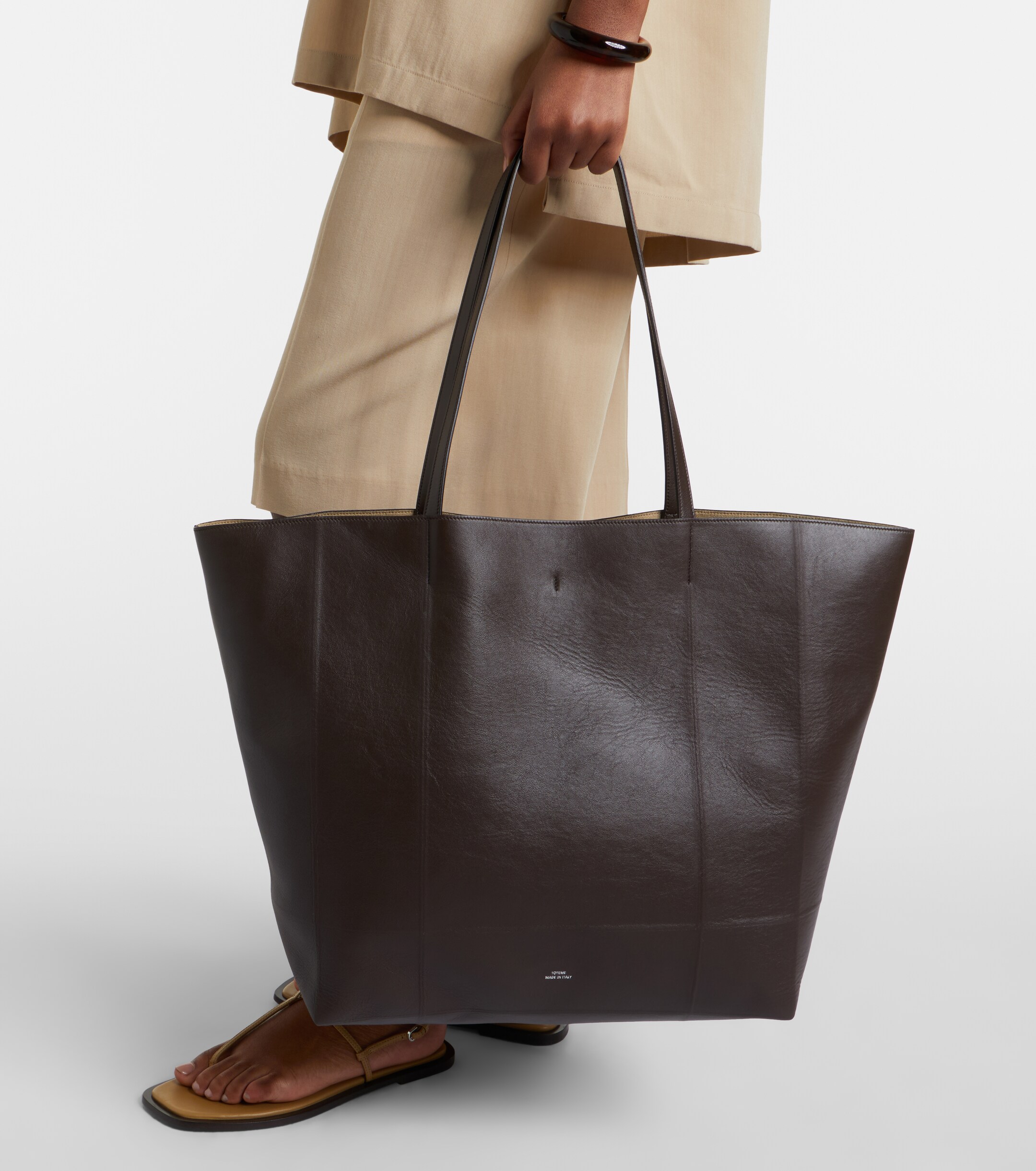 TOTEME Roam Large leather tote bag