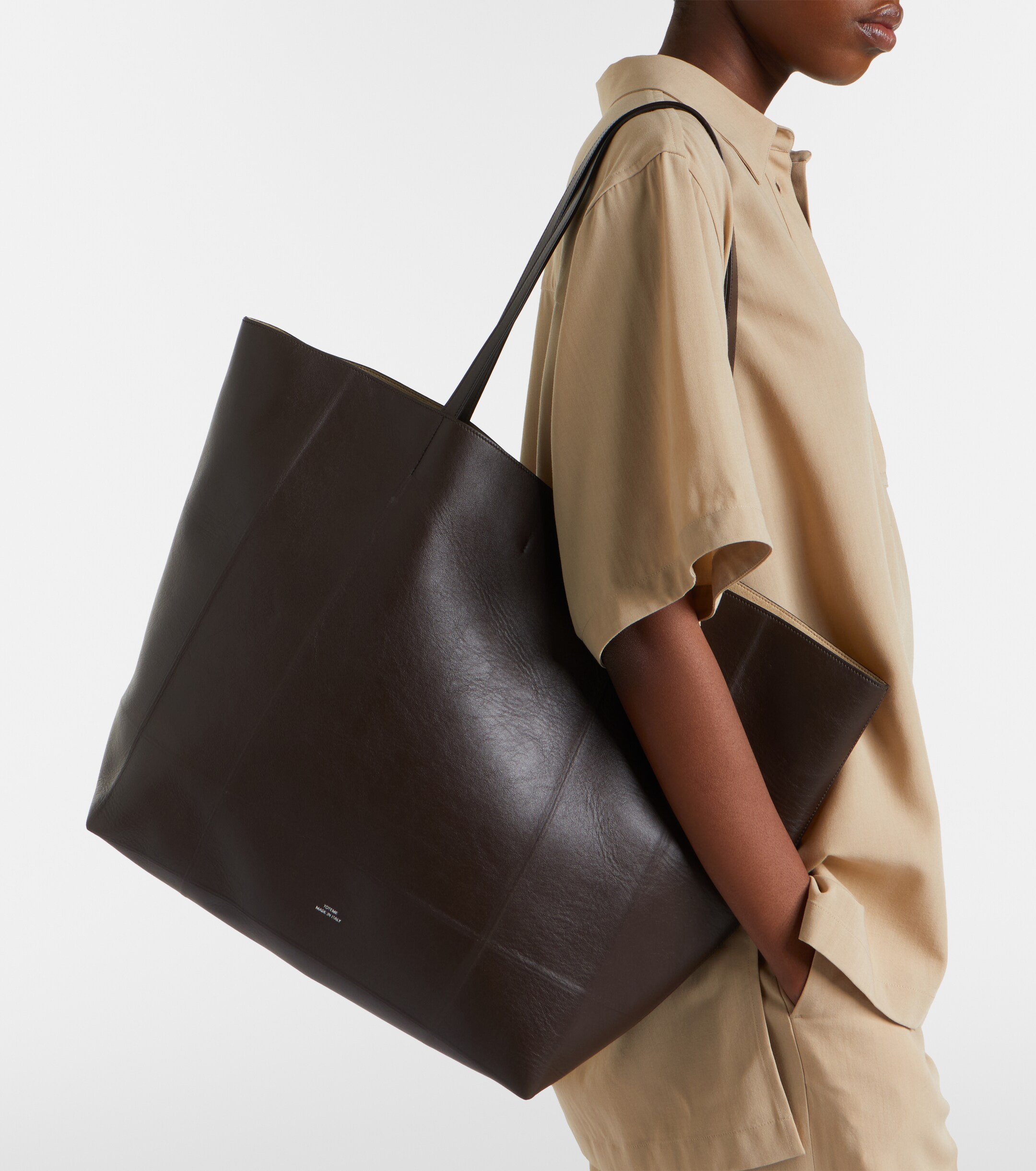 TOTEME Roam Large leather tote bag