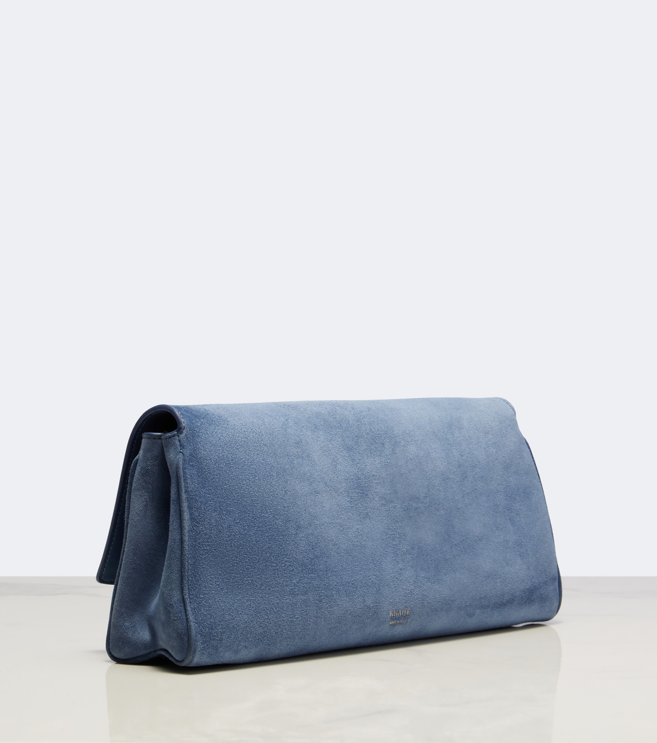 KHAITE Khaite Audrey Medium suede clutch