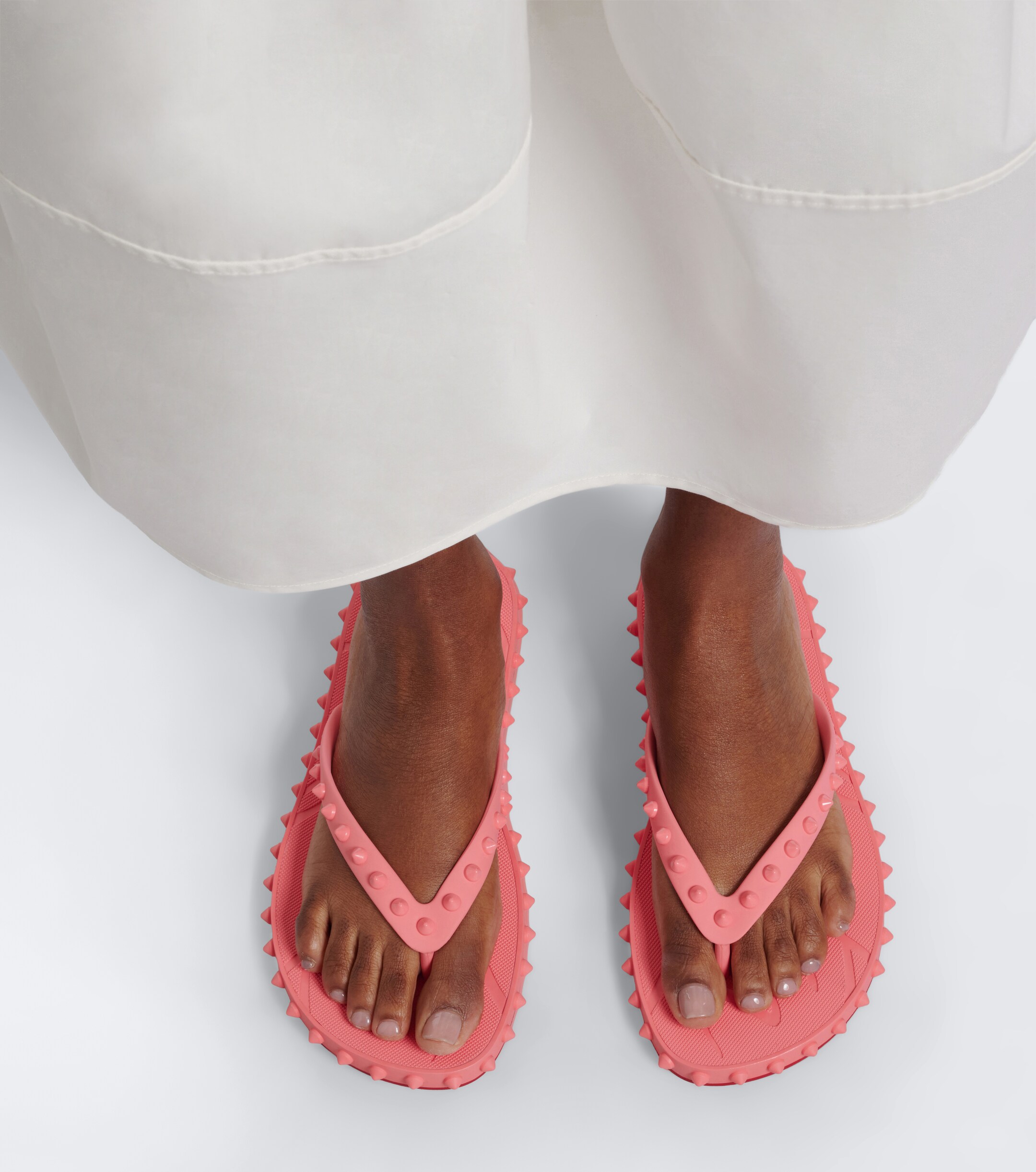 CHRISTIAN LOUBOUTIN Christian Louboutin Super Loubi Flip spiked thong sandals