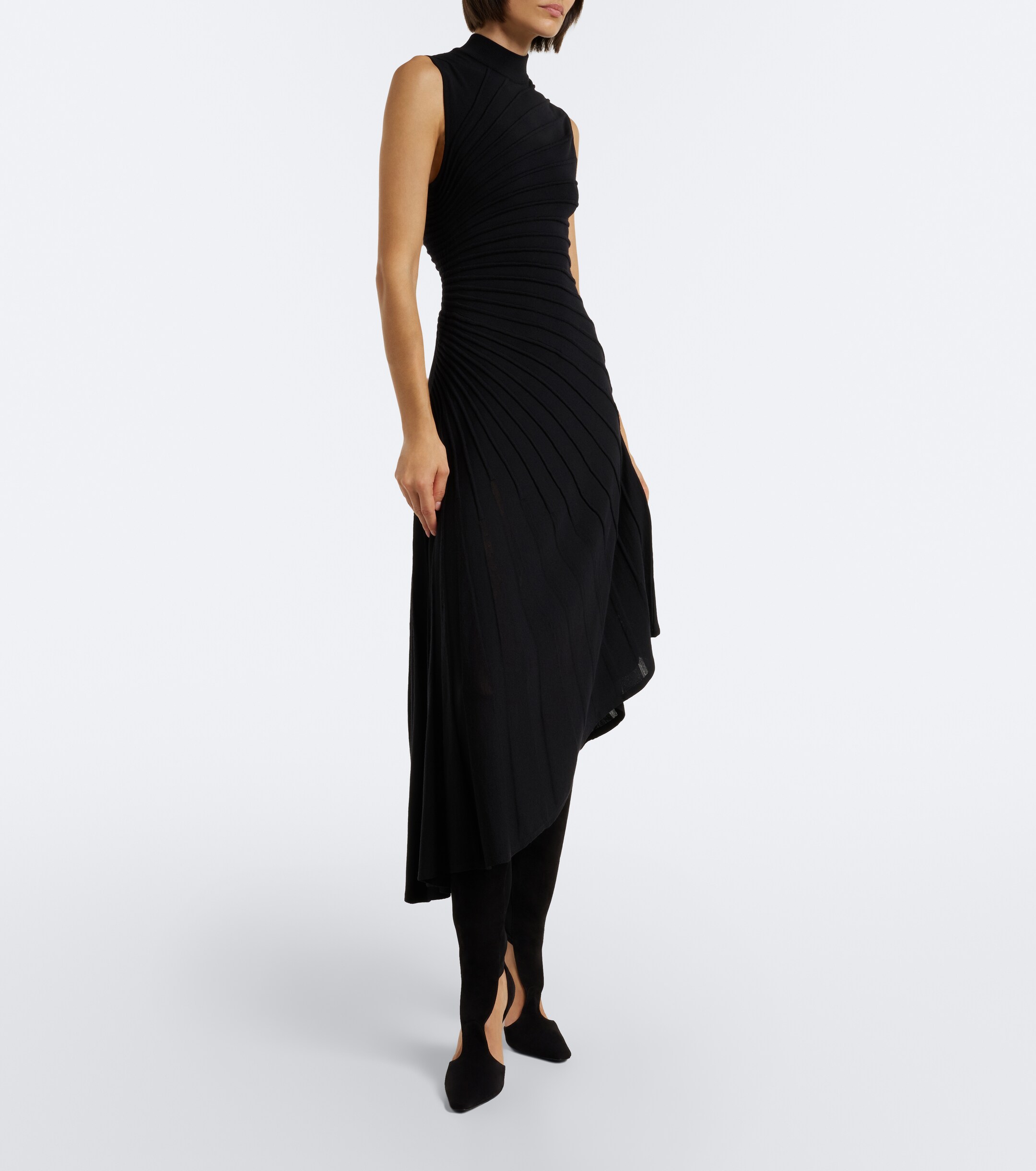 Alaïa Alaïa Cut-out suede knee-high boots