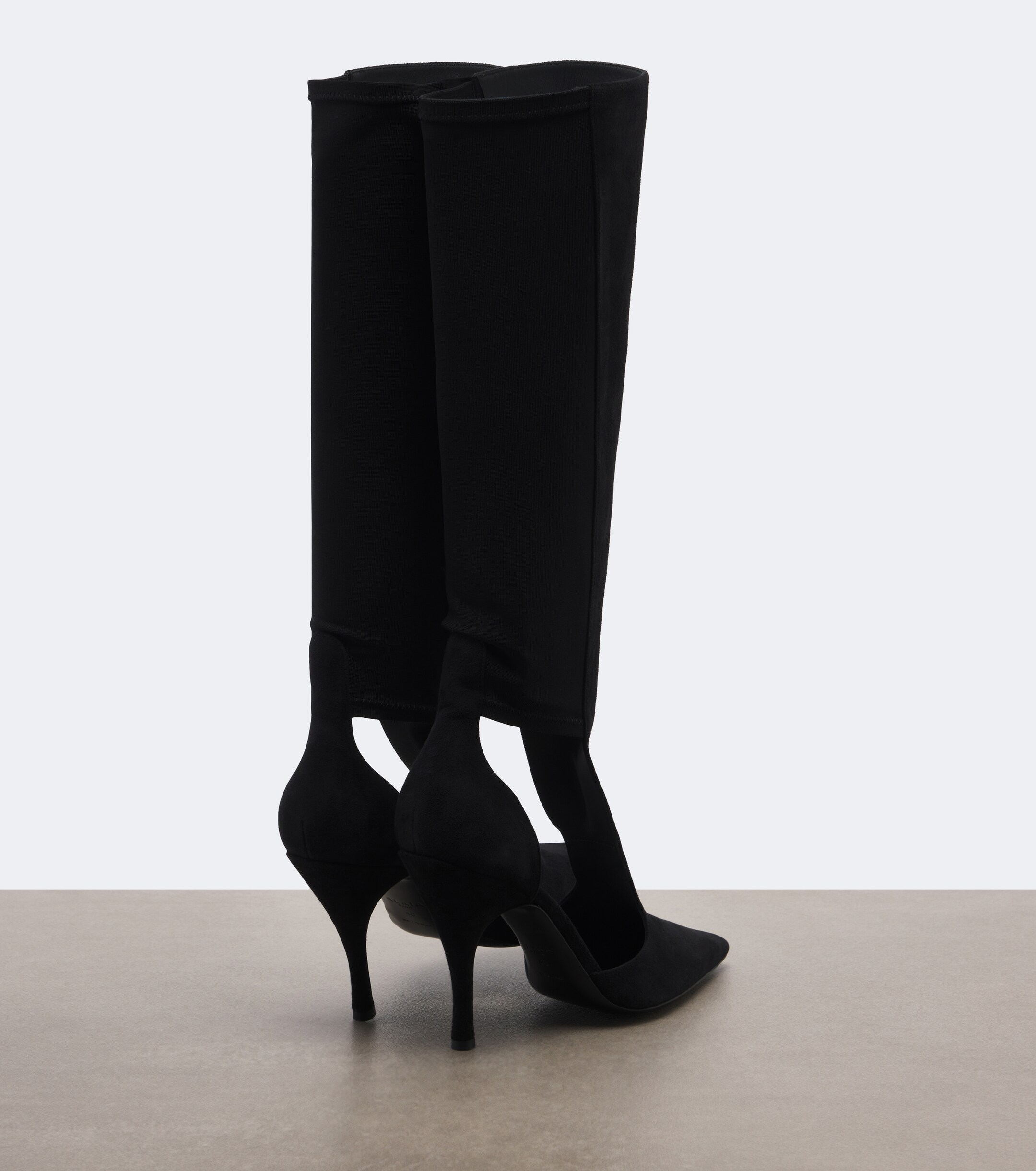 Alaïa Alaïa Cut-out suede knee-high boots