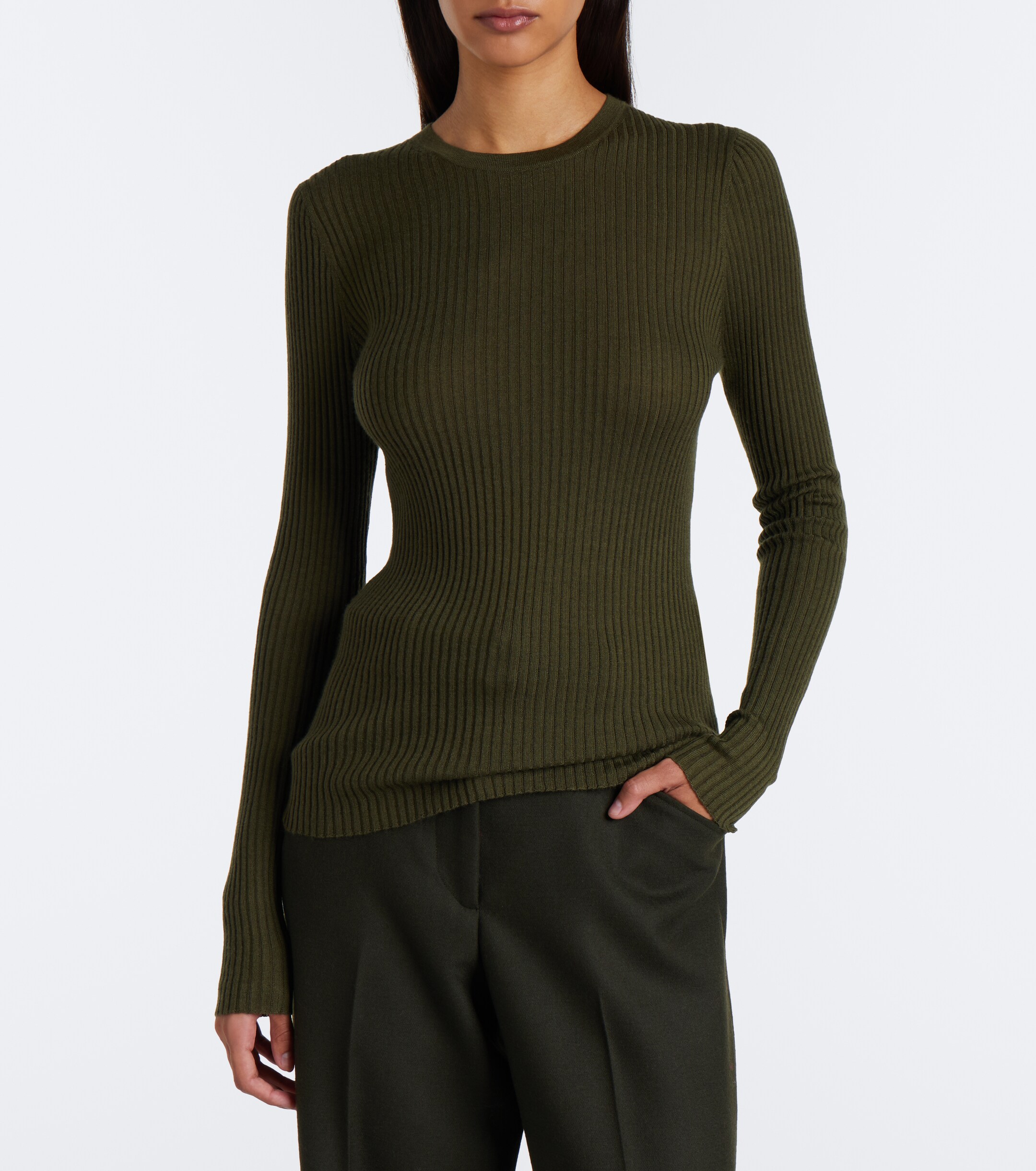 Gabriela Hearst Gabriela Hearst Browning ribbed-knit cashmere and silk sweater