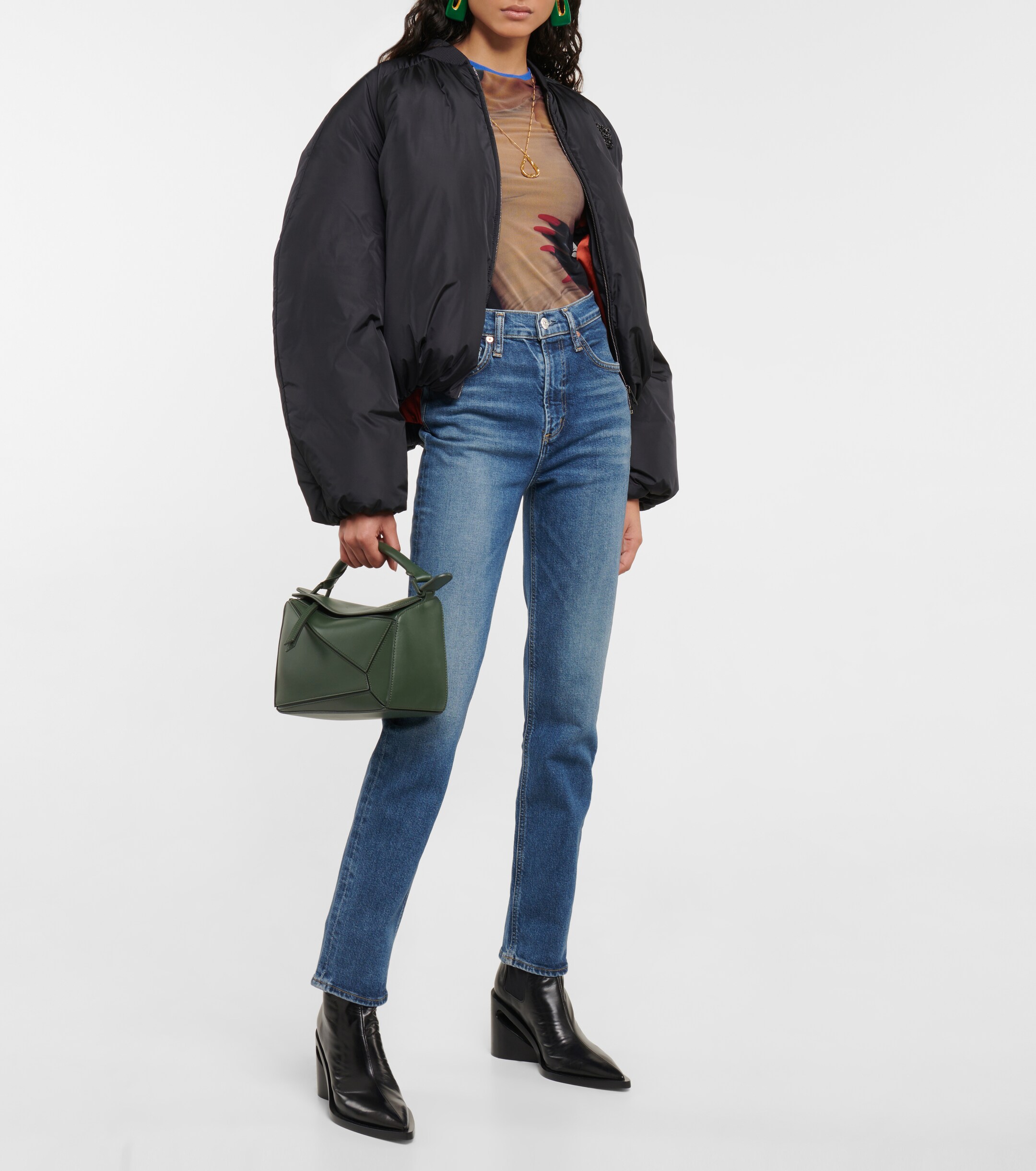 Citizens Of Humanity Daphne high-rise straight cropped jeans