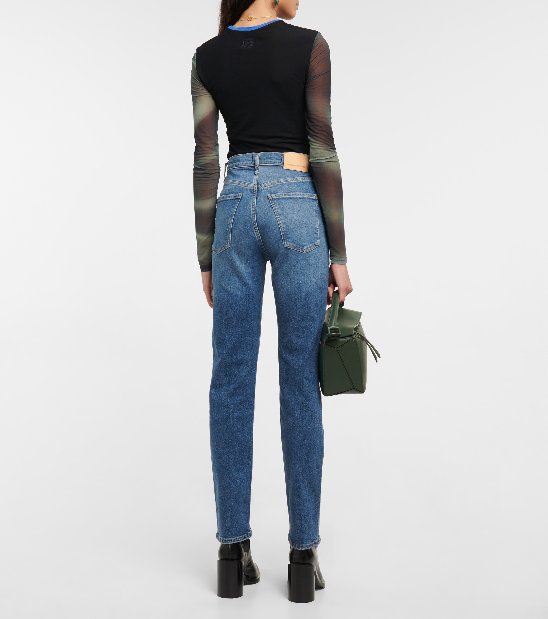 Citizens Of Humanity Daphne high-rise straight cropped jeans