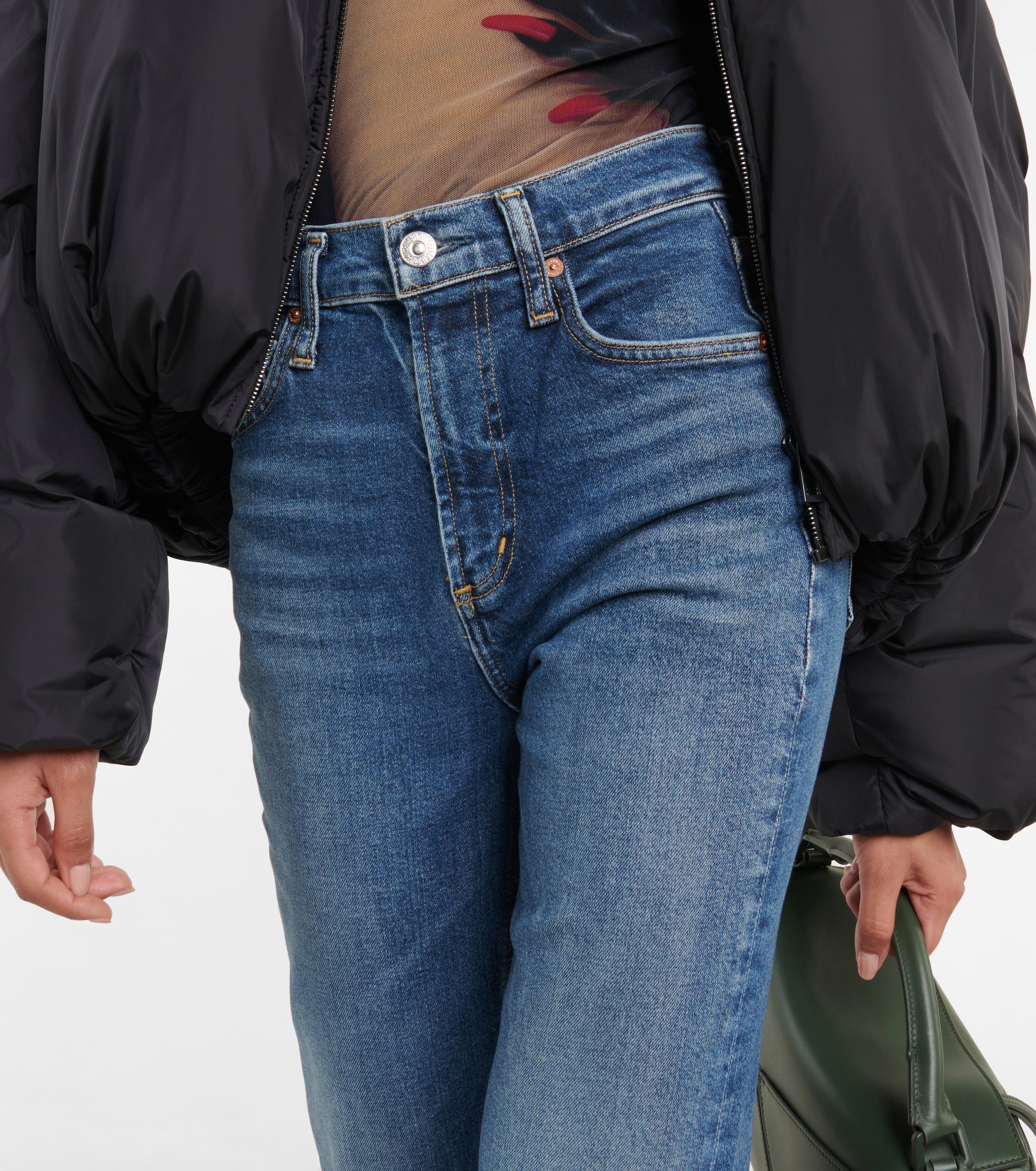 Citizens Of Humanity Daphne high-rise straight cropped jeans