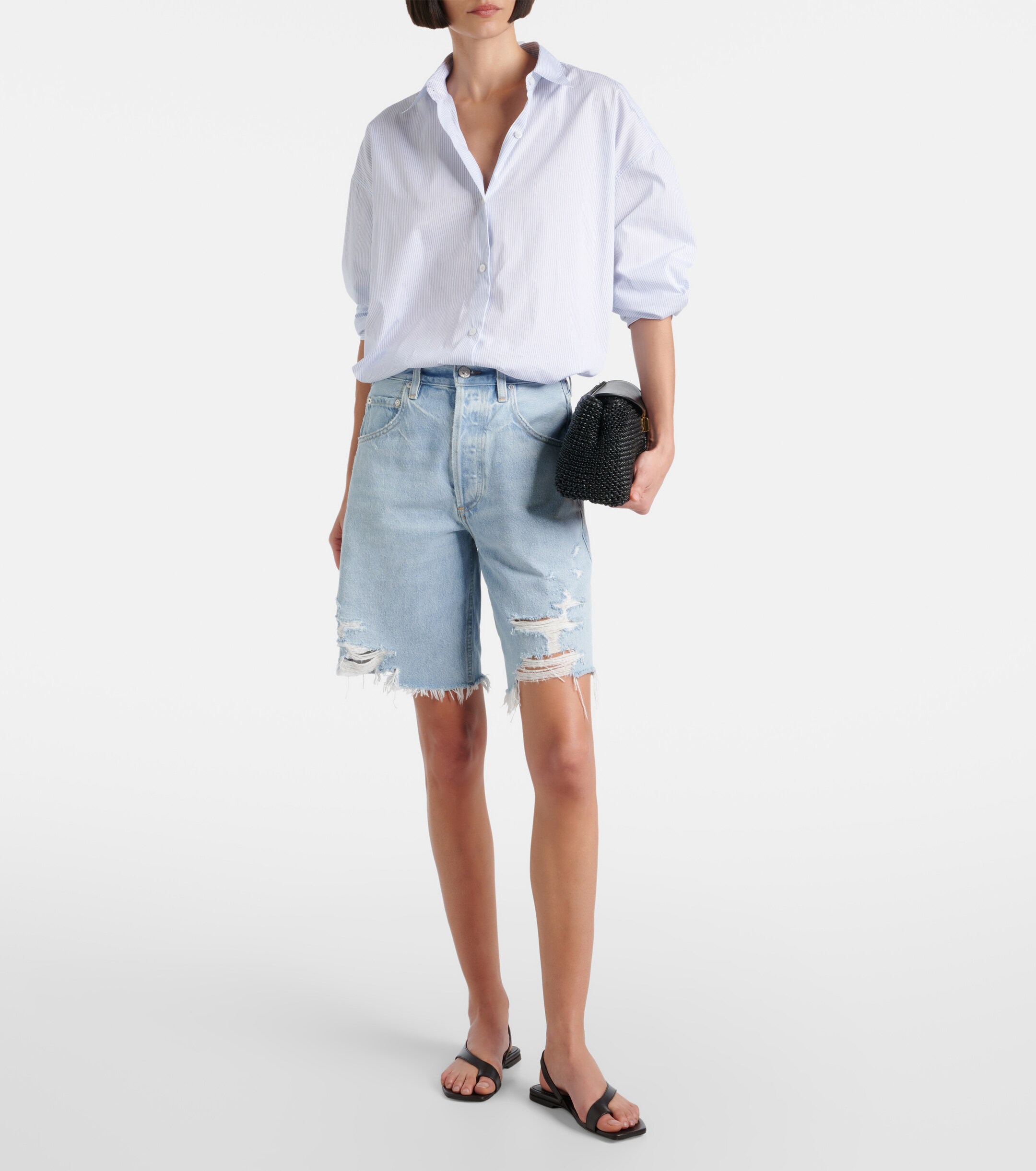 Citizens Of Humanity Ayla distressed denim shorts