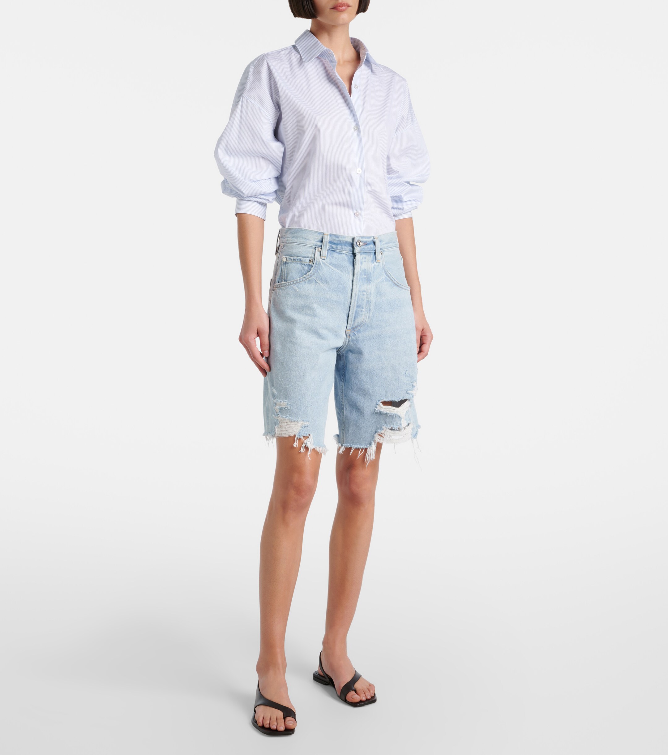 Citizens Of Humanity Ayla distressed denim shorts