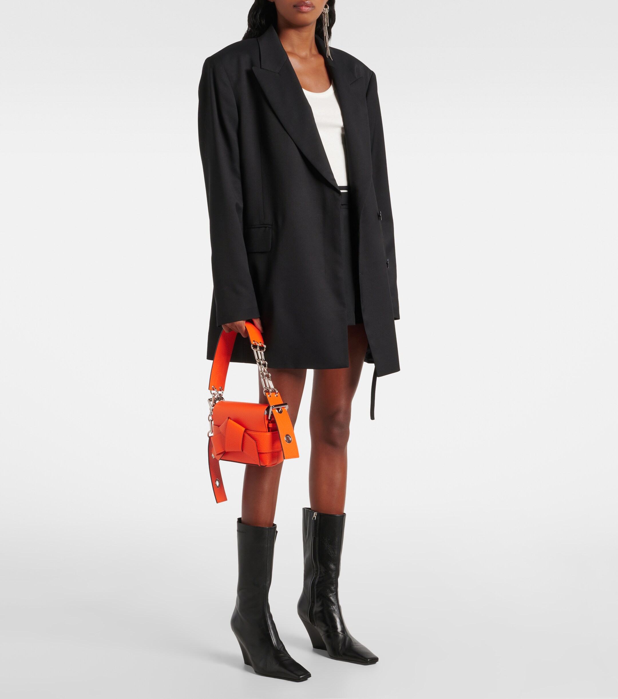 Acne Studios Musubi leather shoulder bag