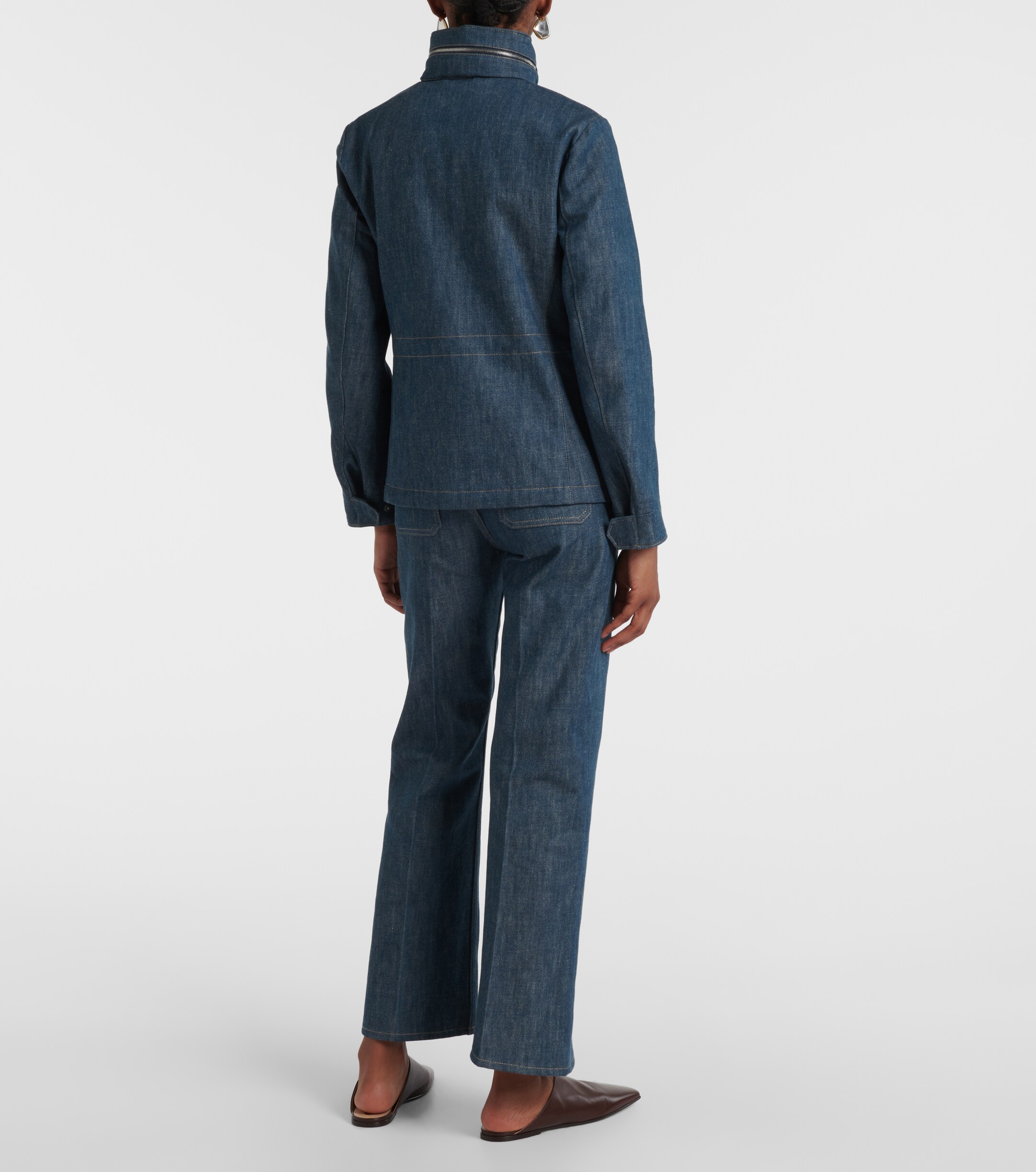 Loro Piana Traveller Mini denim field jacket