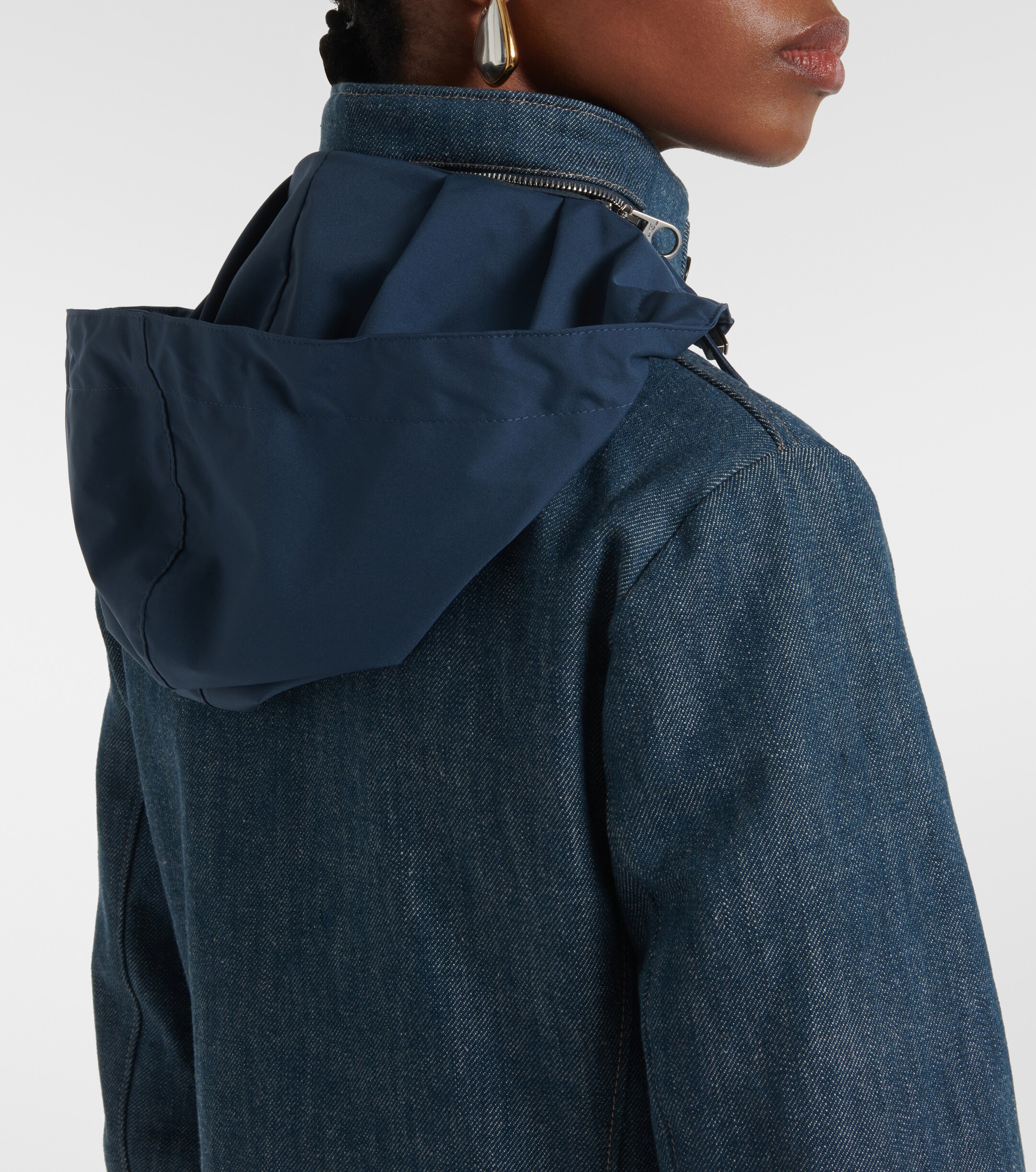 Loro Piana Traveller Mini denim field jacket