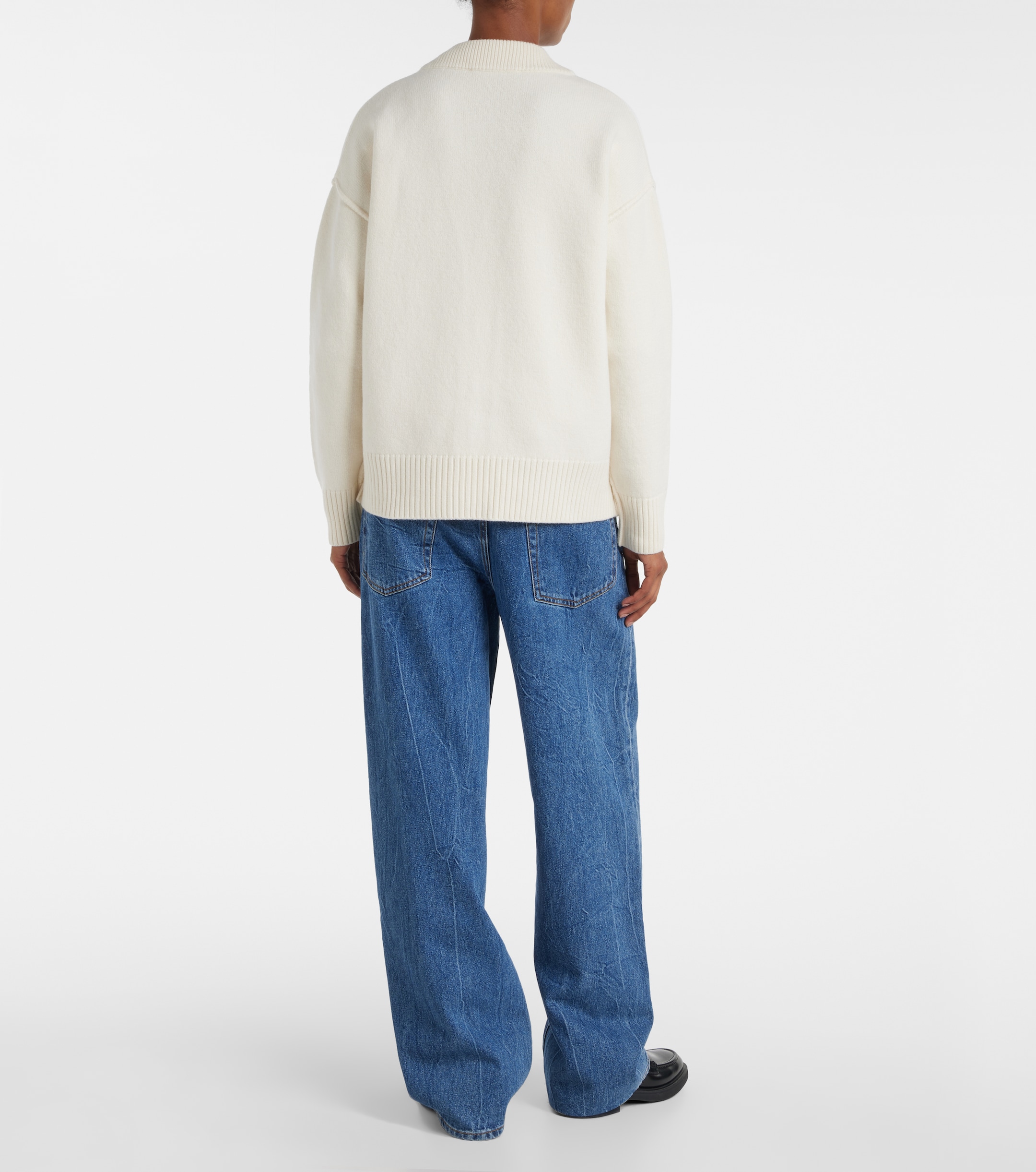 Ami Paris Ami de Cœur virgin wool cardigan