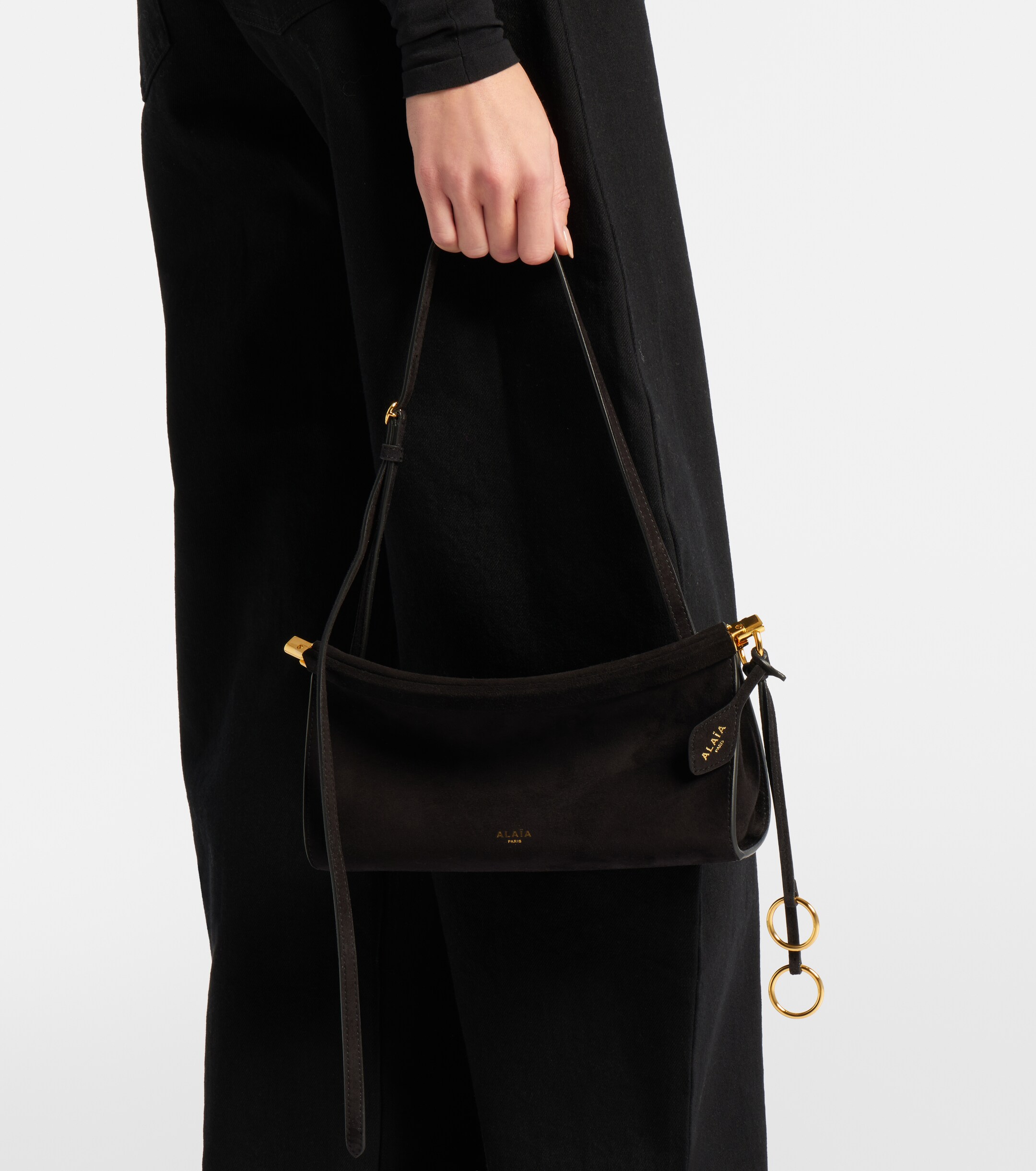 Alaïa Le Click suede shoulder bag