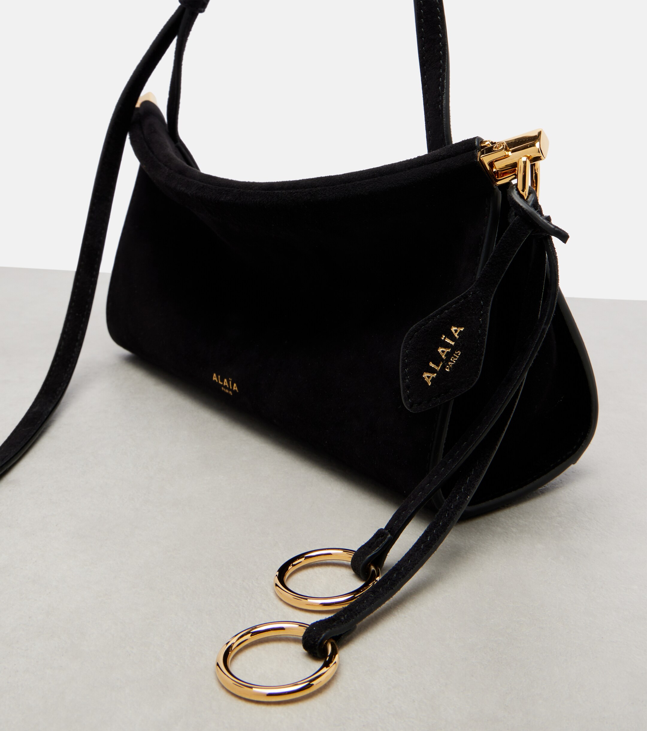 Alaïa Le Click suede shoulder bag