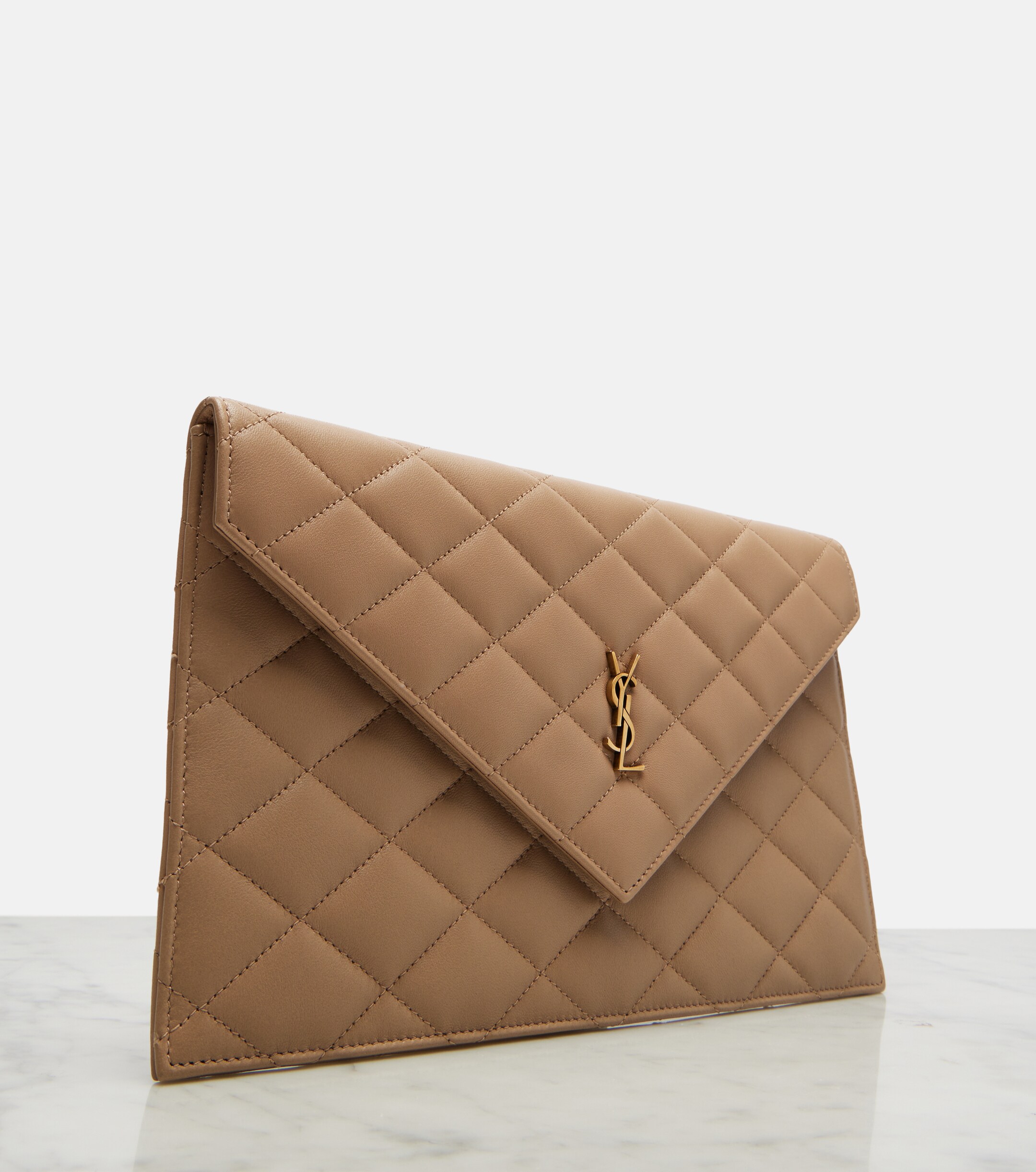 Saint Laurent Paris Cassandre leather pouch