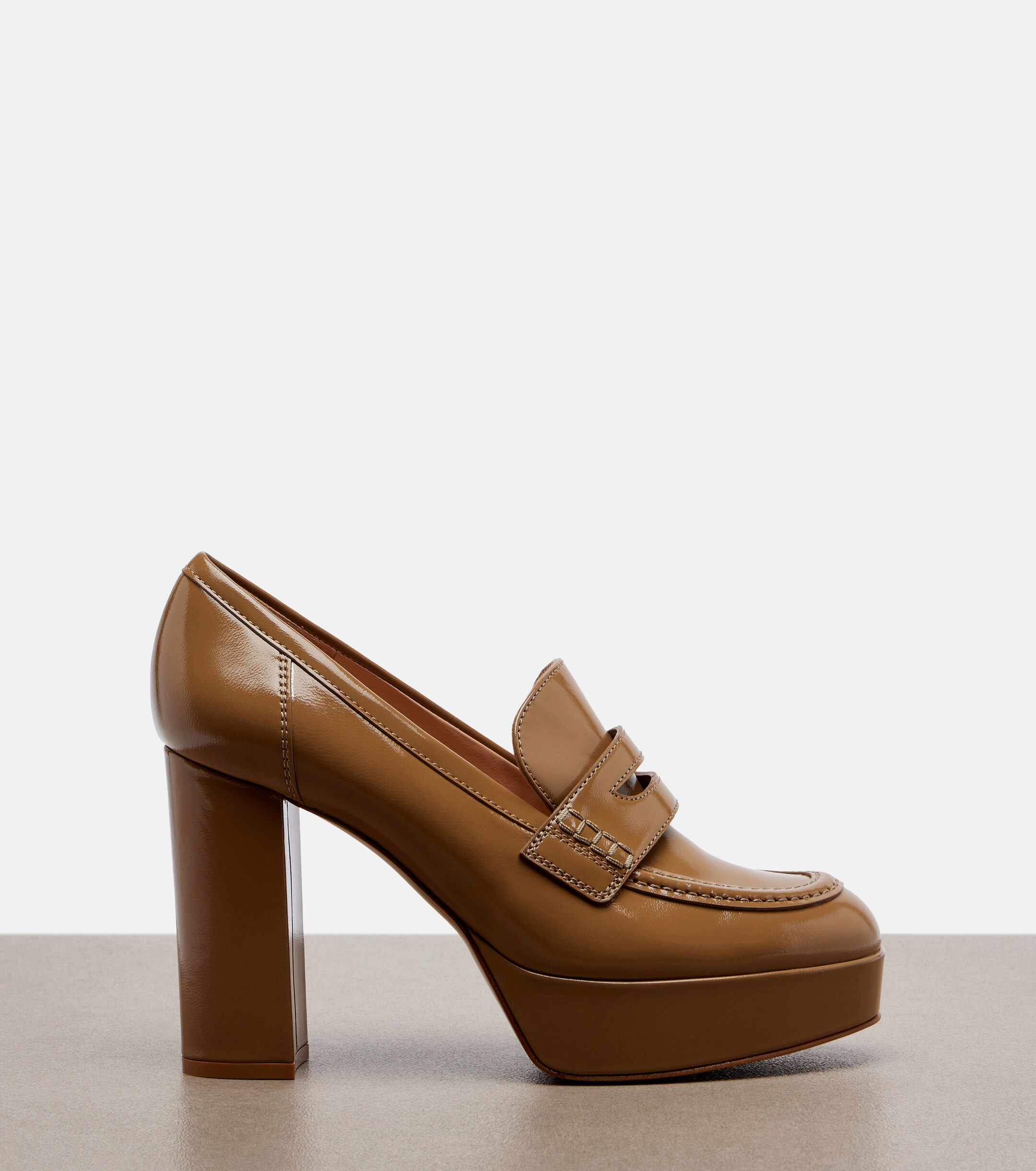 GIANVITO ROSSI Gianvito Rossi Jenna leather loafer pumps