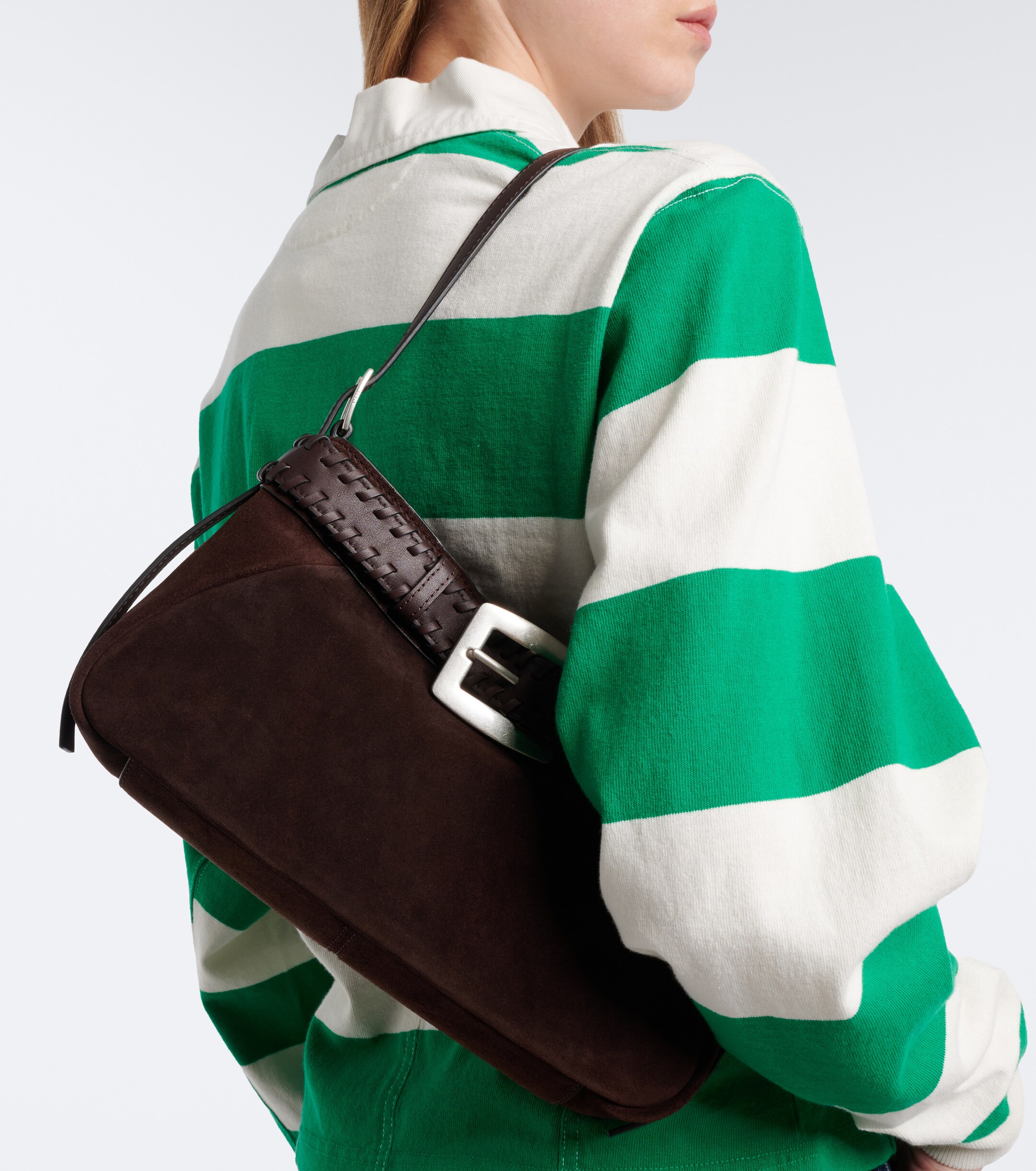 Staud Brooklyn Small suede shoulder bag