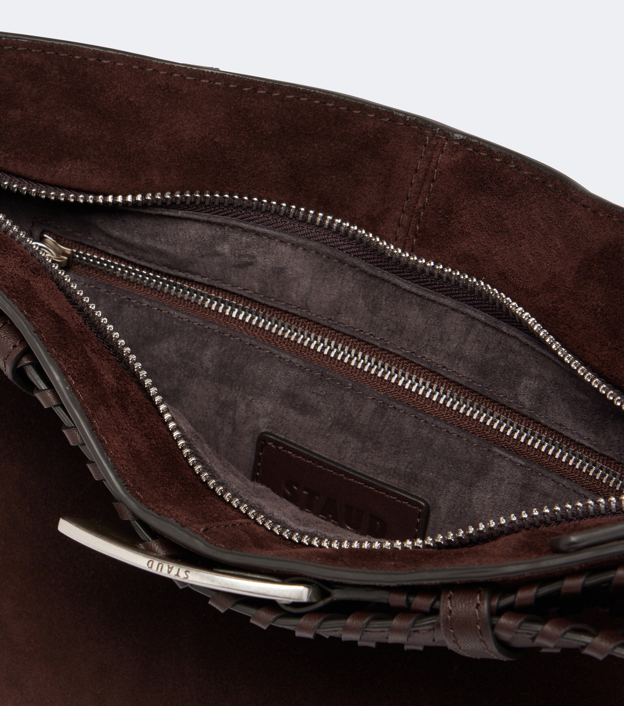 Staud Brooklyn Small suede shoulder bag