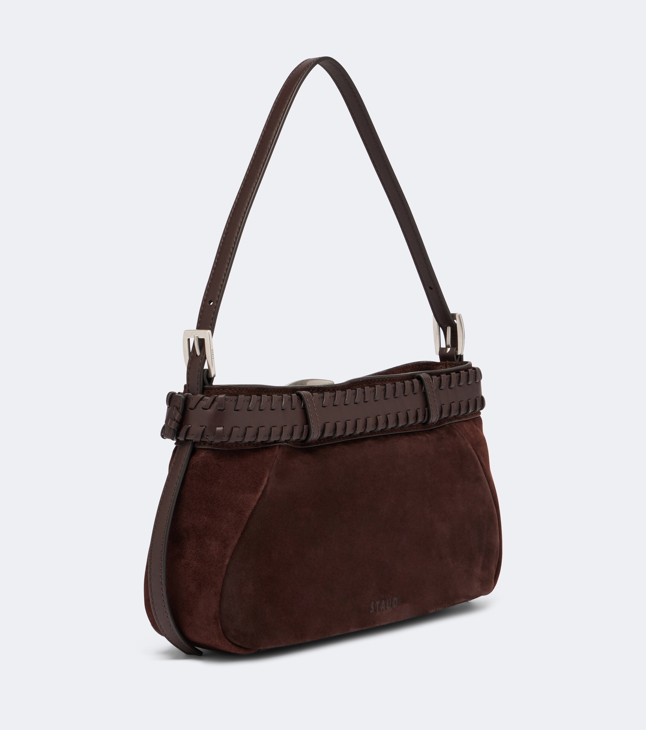 Staud Brooklyn Small suede shoulder bag