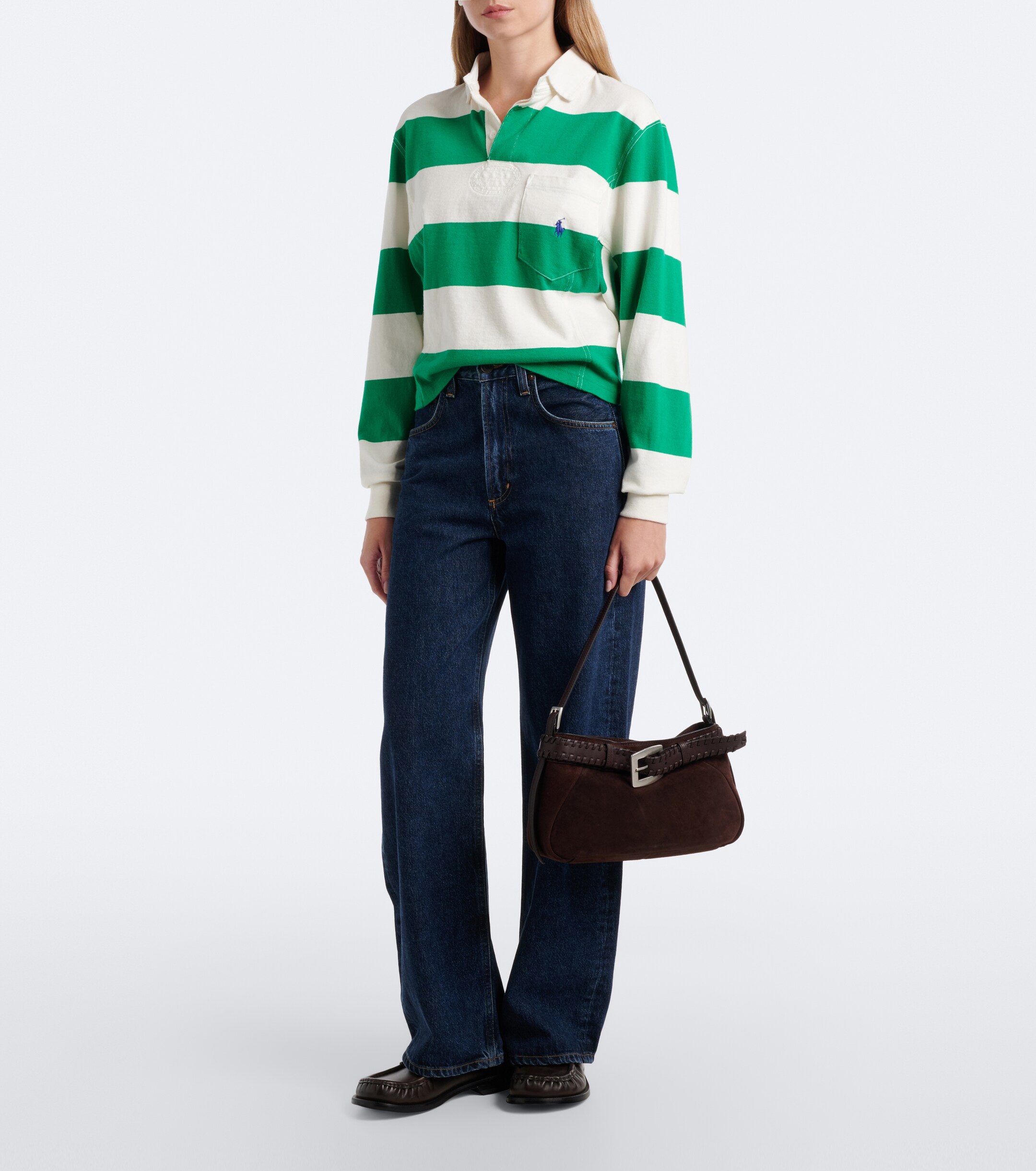 Staud Brooklyn Small suede shoulder bag