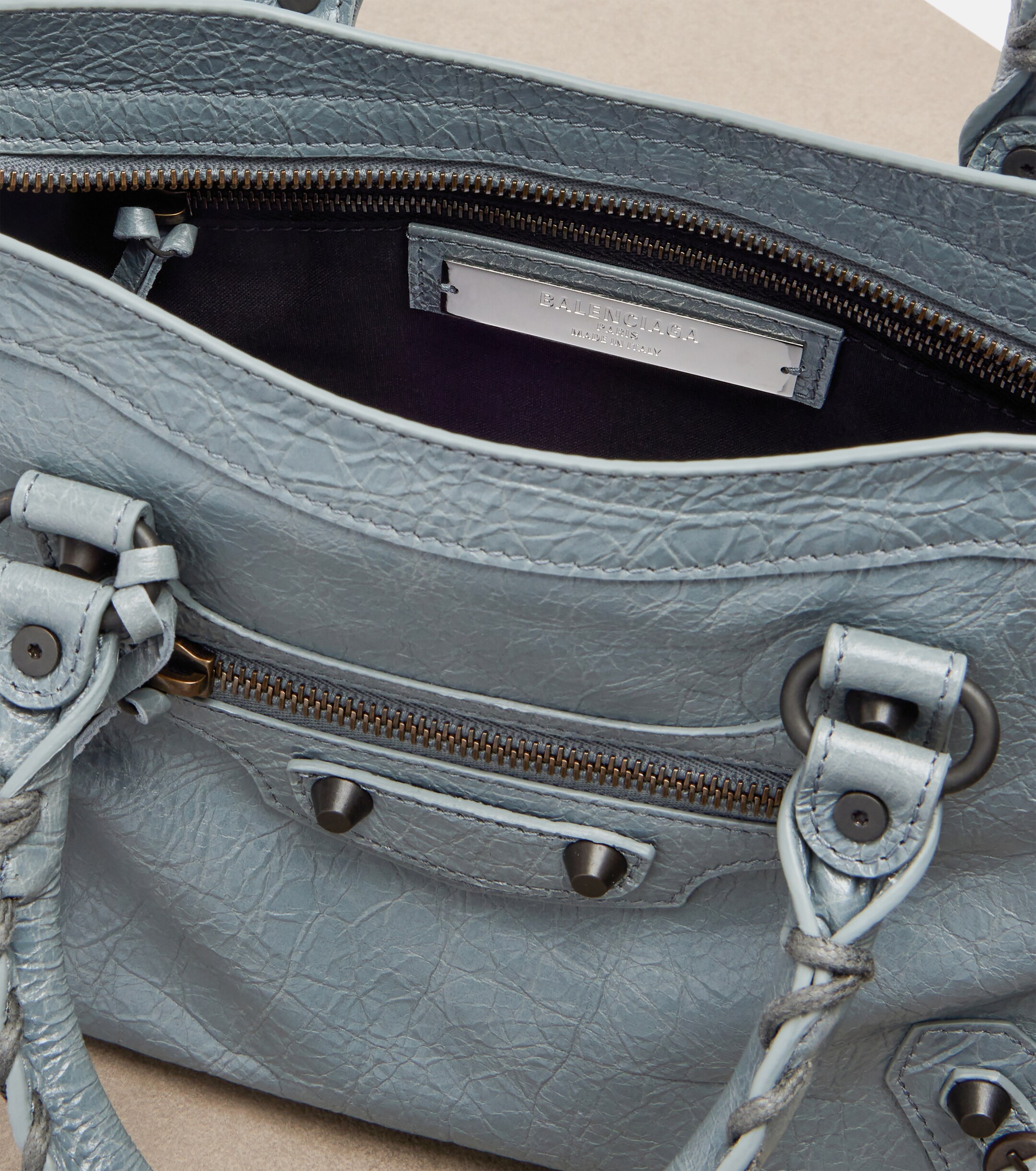 Balenciaga Le City Small leather top-handle bag
