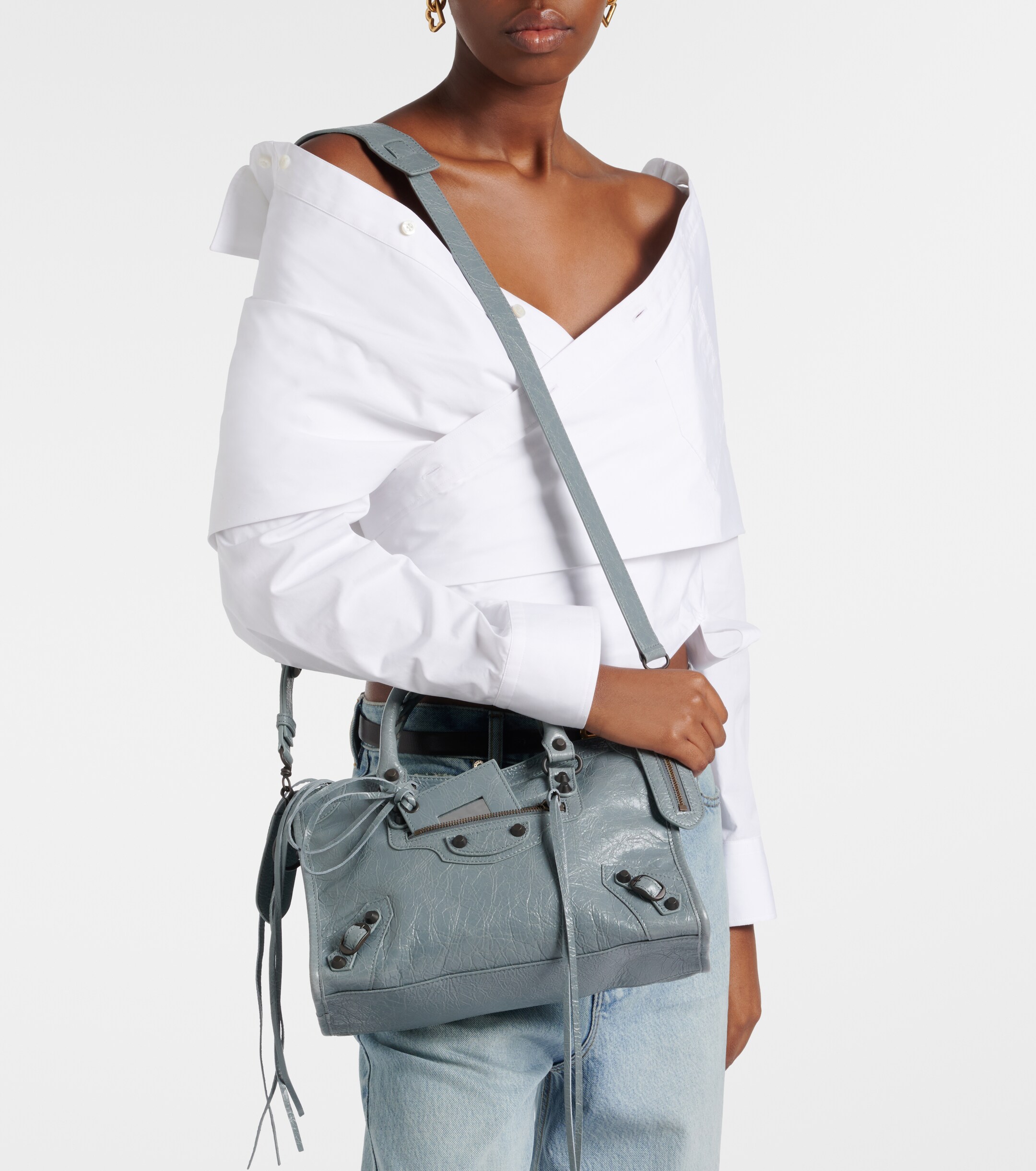 Balenciaga Le City Small leather top-handle bag