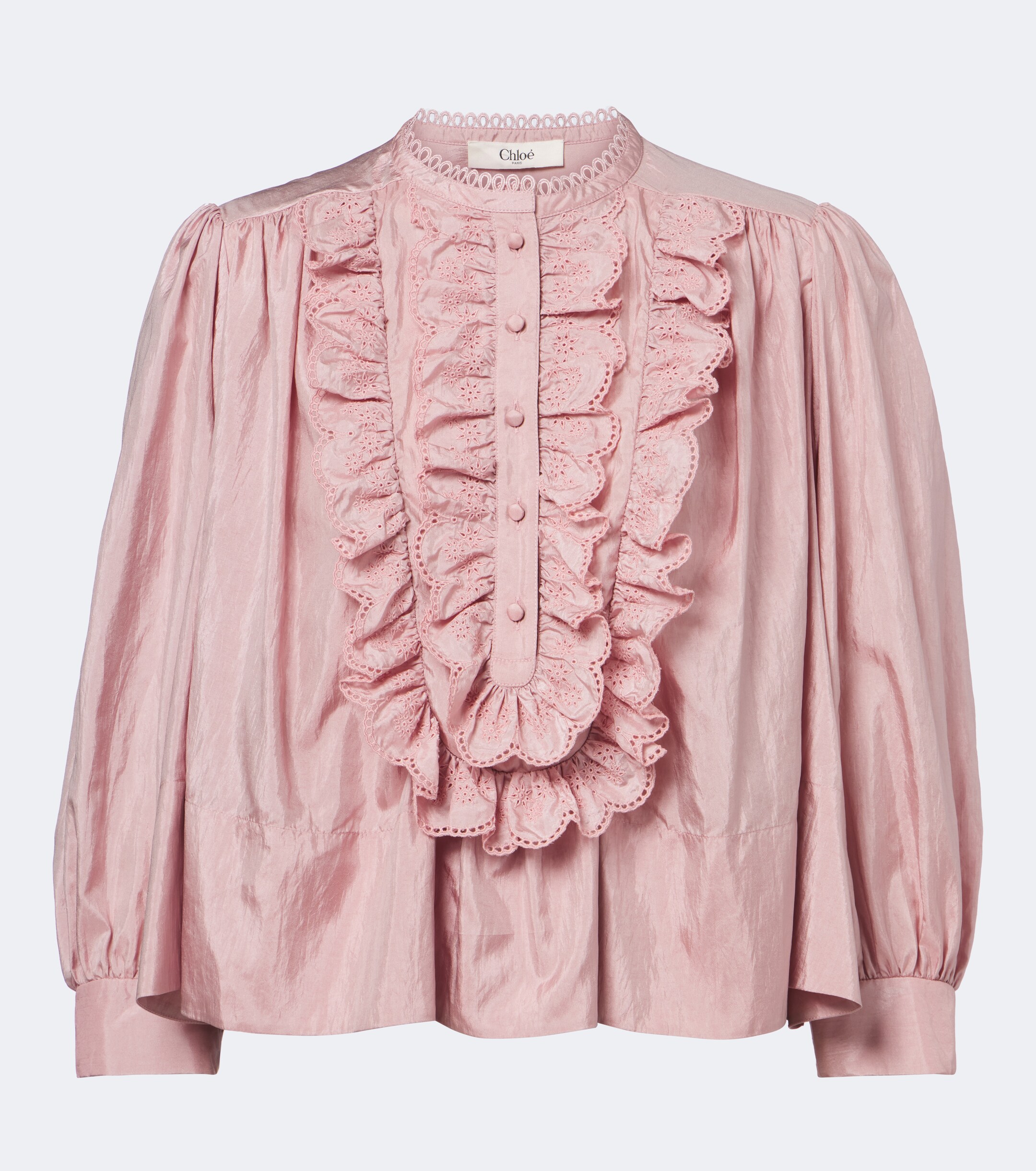 Chloé Chloé Ruffled taffeta blouse