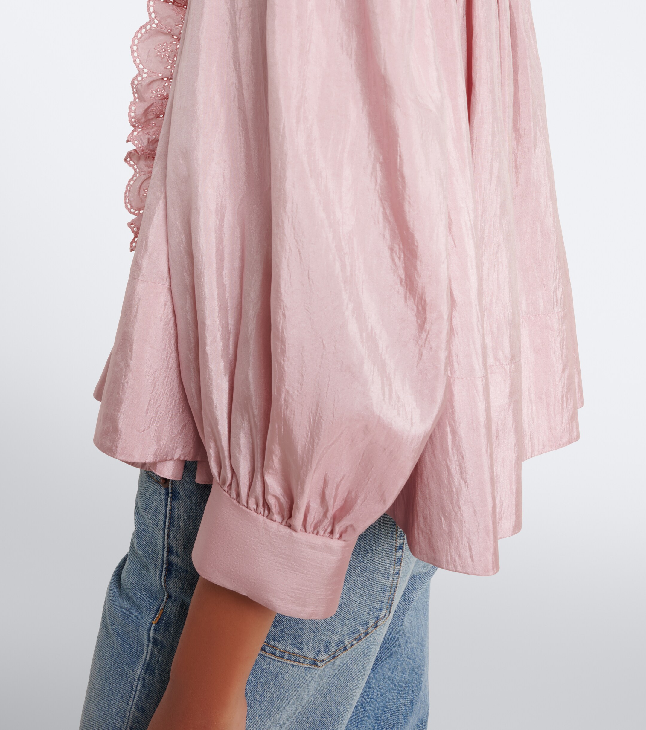 Chloé Chloé Ruffled taffeta blouse