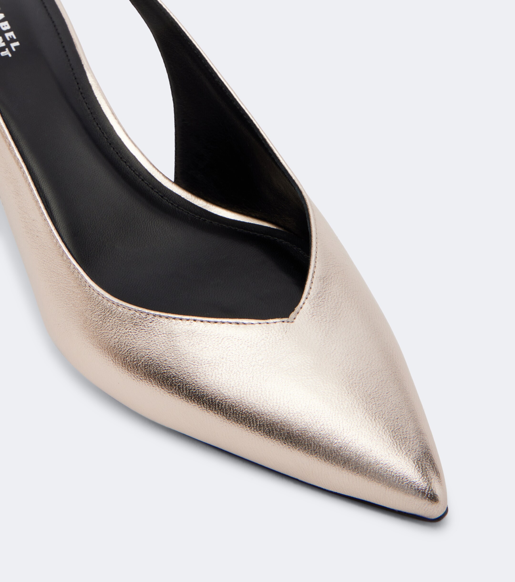 Isabel Marant Isabel Marant Padim metallic leather slingback pumps