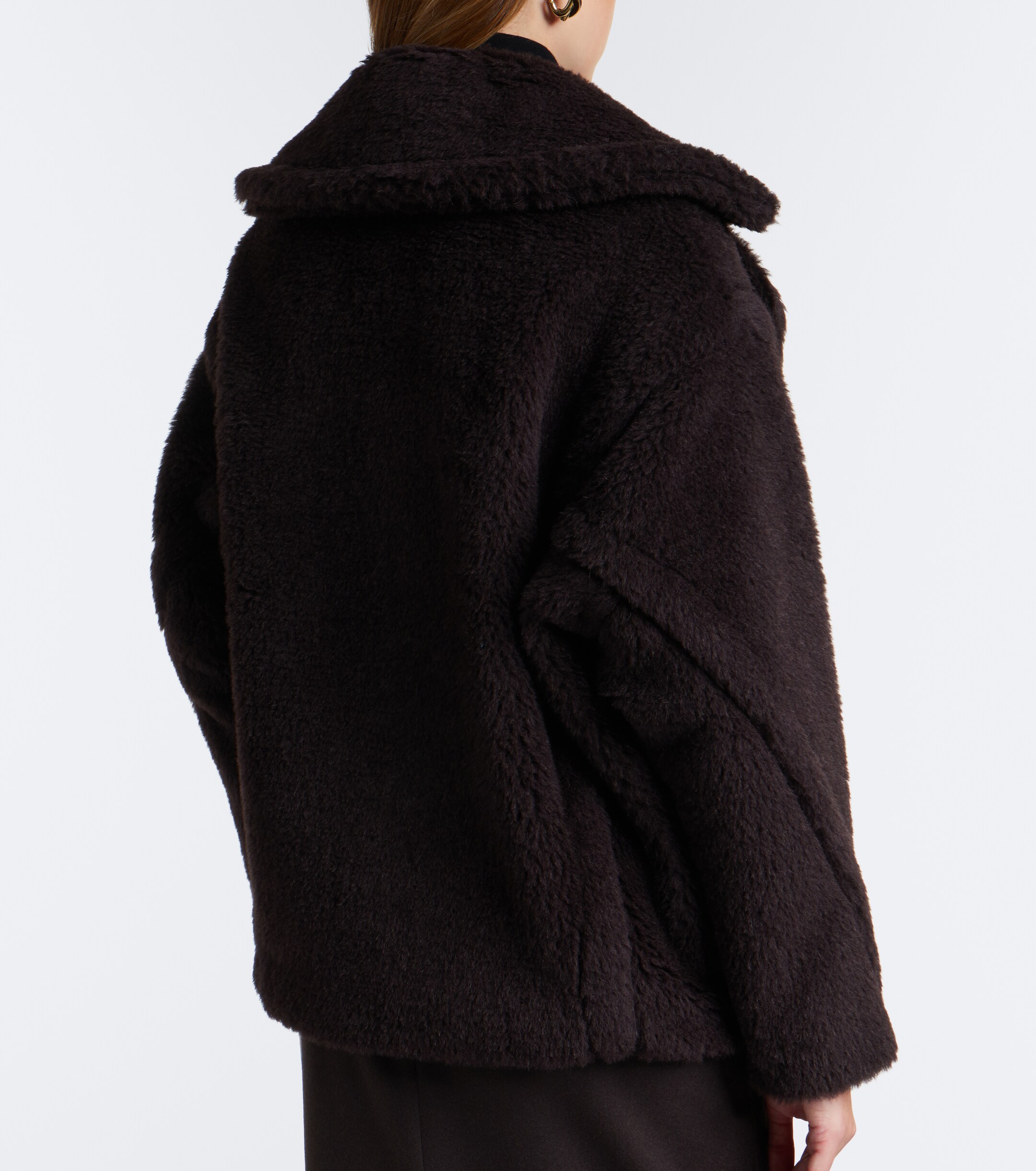 Max Mara Max Mara Alpaca, wool, and silk peacoat