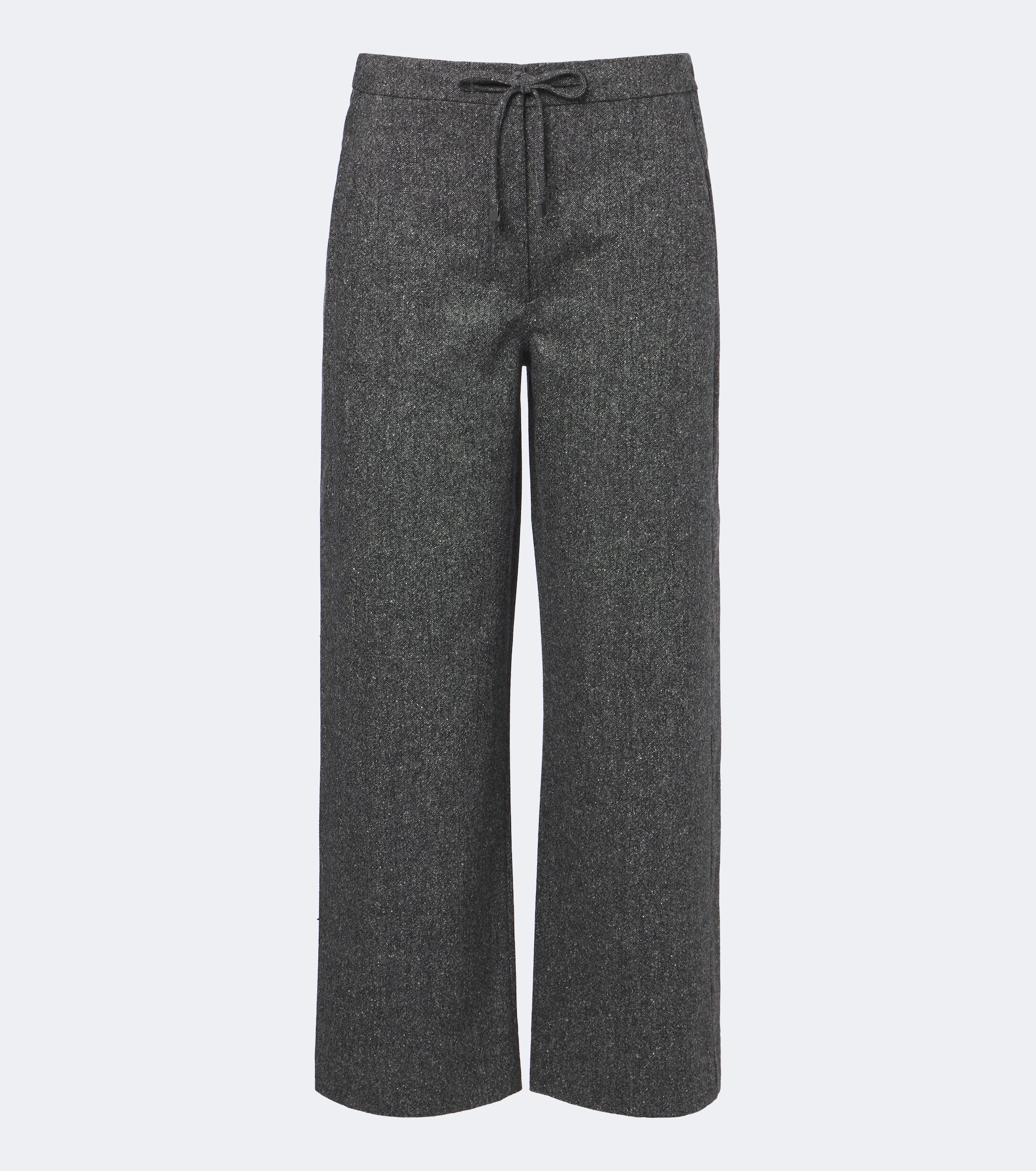 S Max Mara 'S Max Mara Wool and silk-blend flannel wide-leg pants