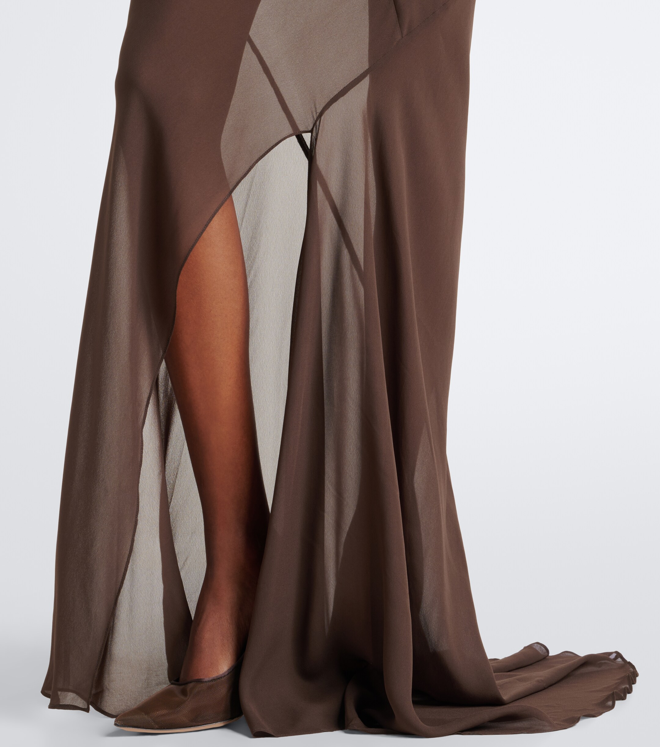 DE LA VALI De La Vali Oryx georgette maxi skirt