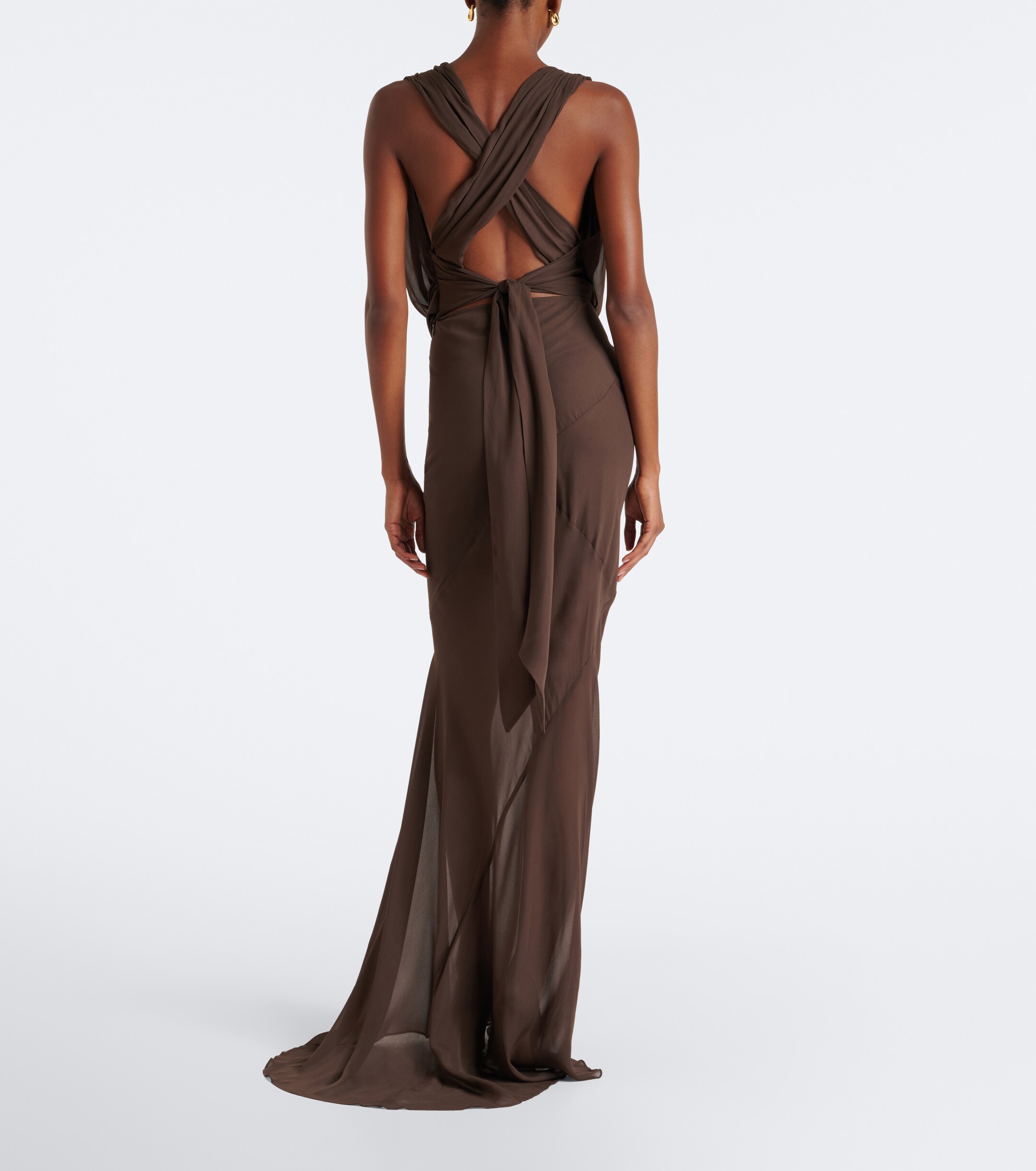 DE LA VALI De La Vali Oryx georgette maxi skirt