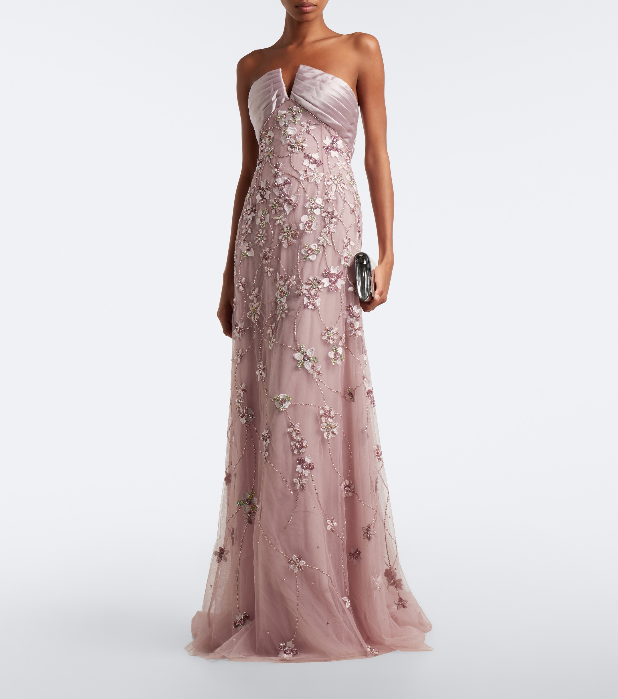 GEORGES HOBEIKA Georges Hobeika Embellished sheer tulle bustier gown