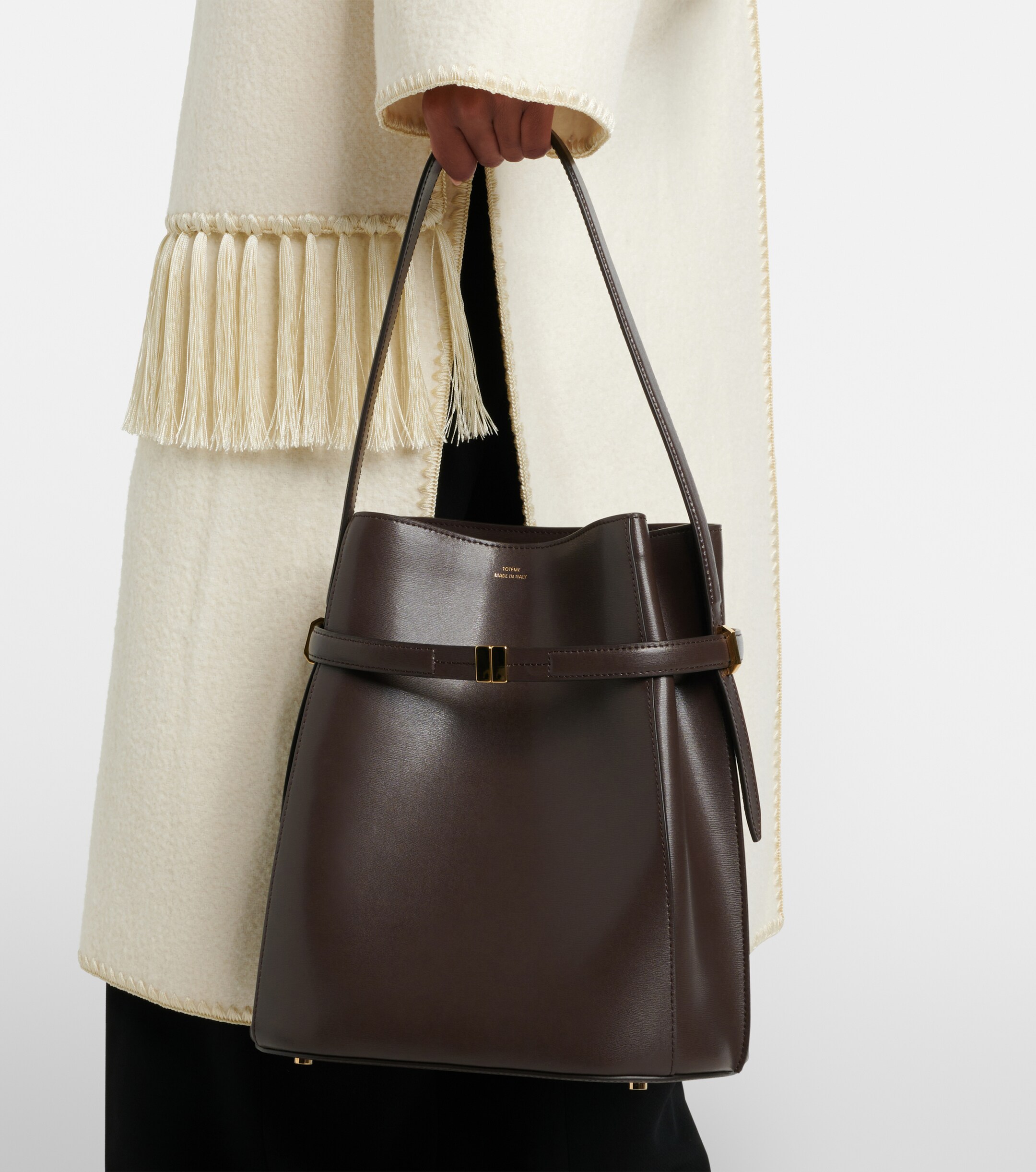 TOTEME Leather bucket bag
