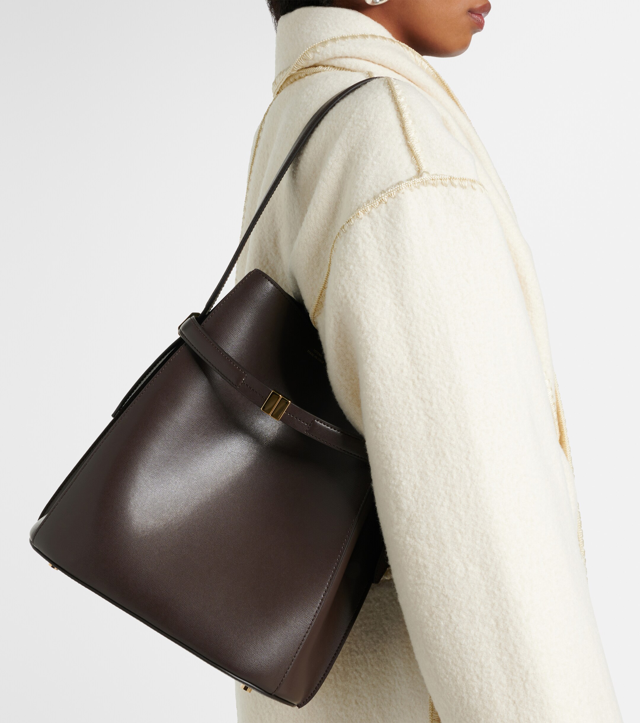 TOTEME Leather bucket bag