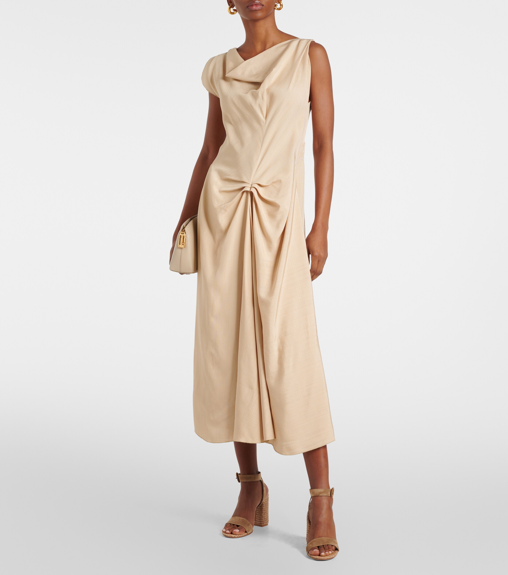 GIANVITO ROSSI 85 suede espadrille sandals thumbnail