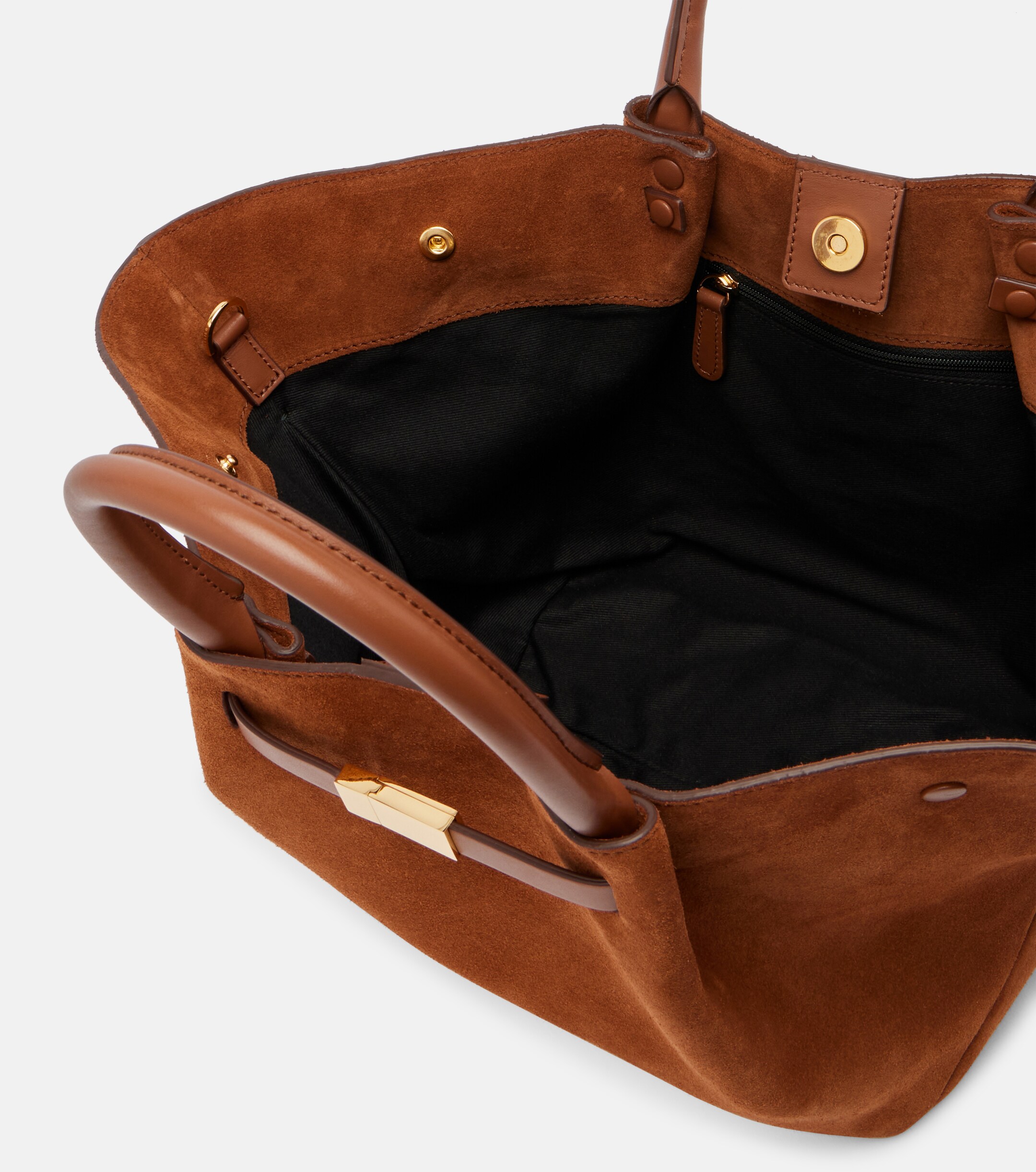 DeMellier New York Midi suede top-handle bag thumbnail