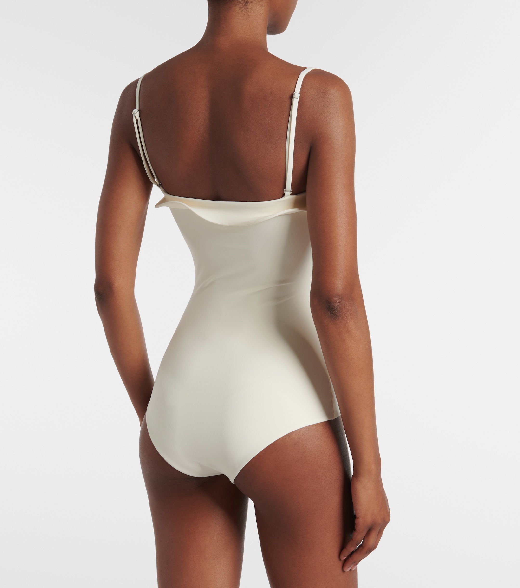 Magda Butrym Floral-appliqué swimsuit
