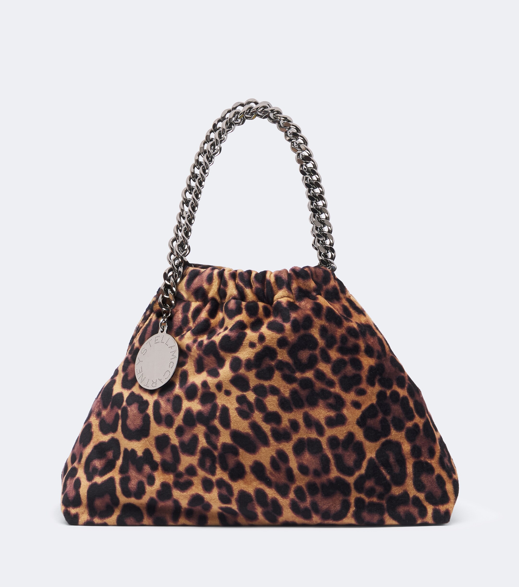 Stella McCartney Falabella Mini leopard-print top-handle bag