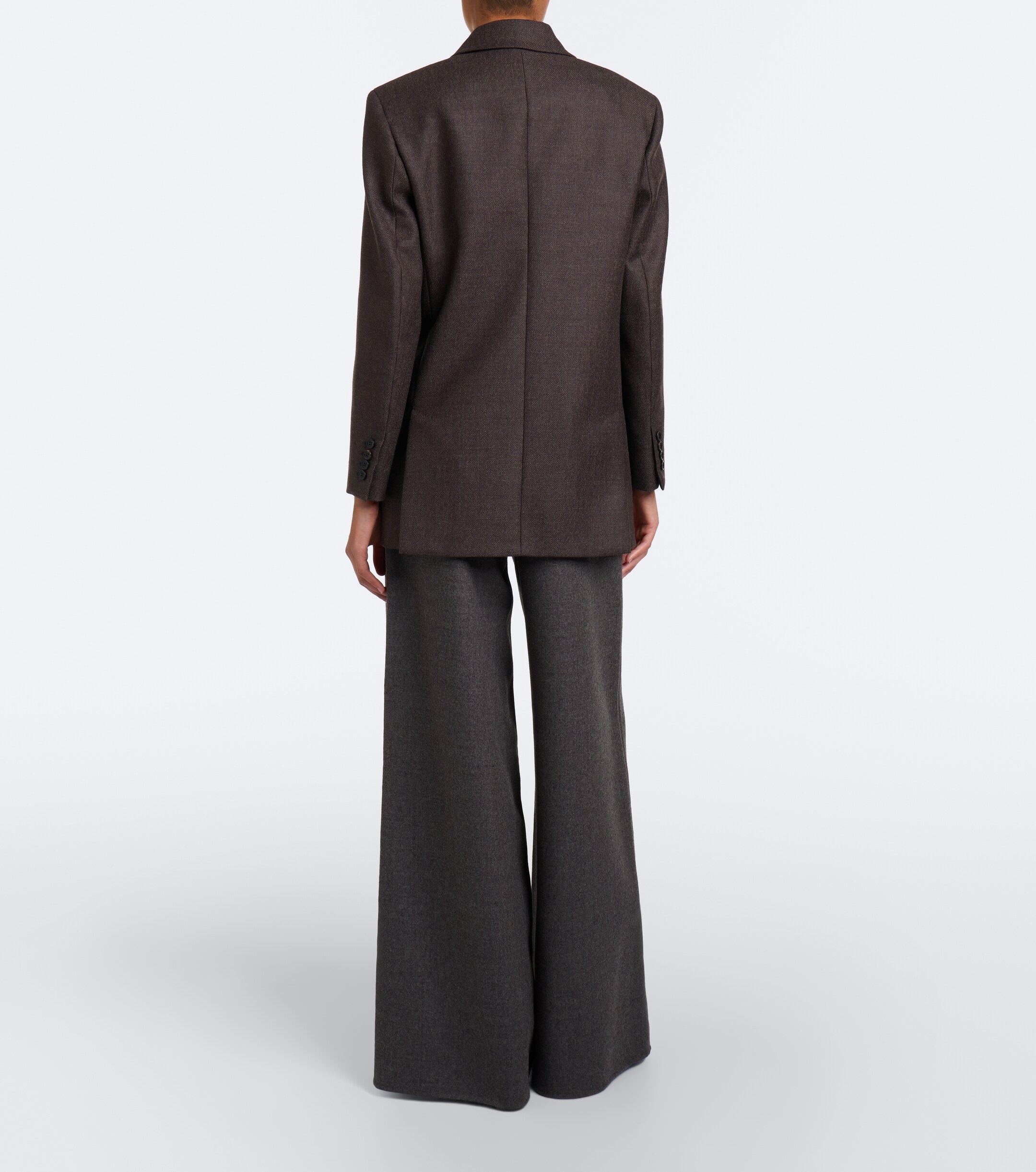 Max Mara Max Mara Virgin wool wide-leg pants
