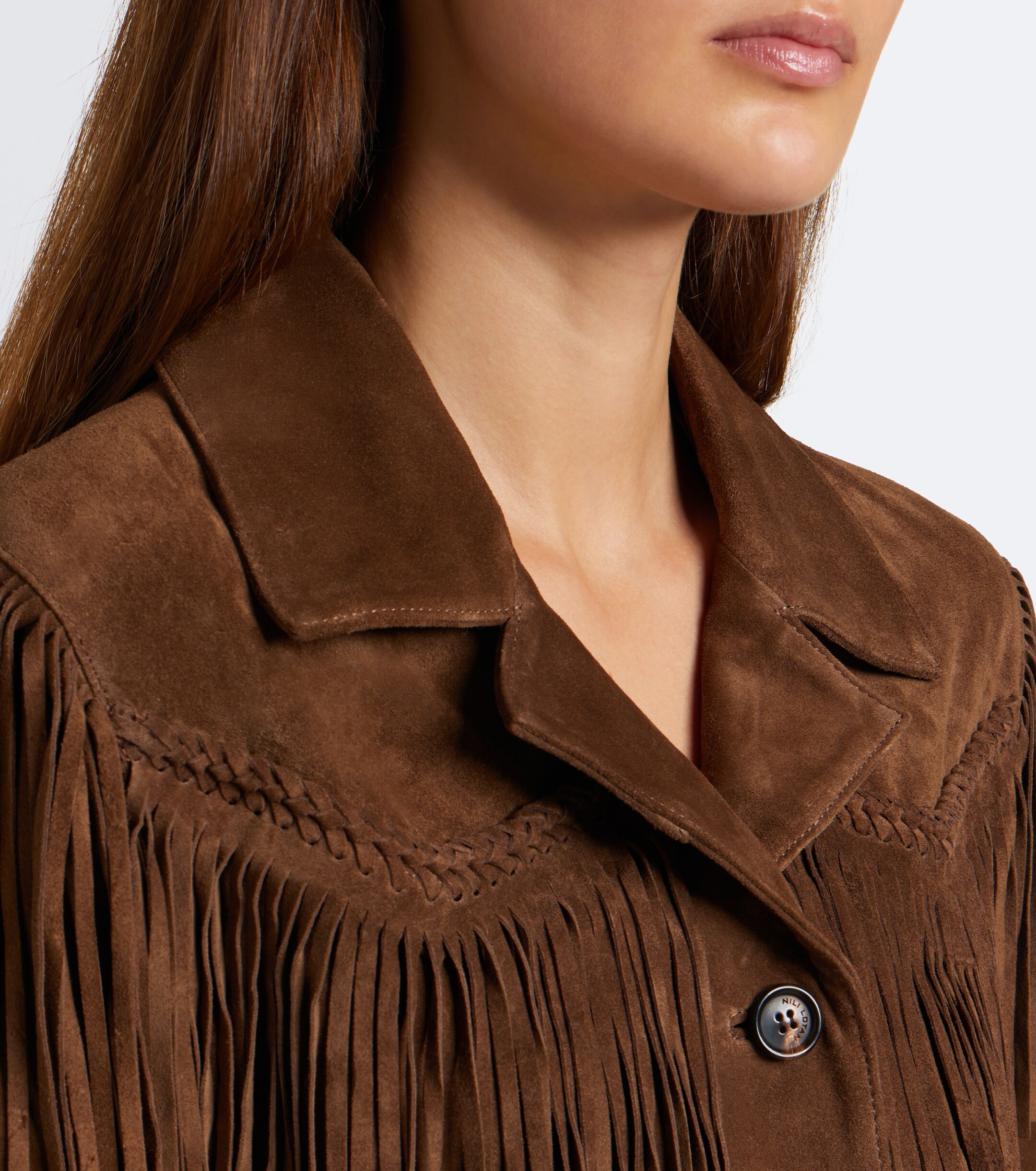Nili Lotan Nili Lotan Eloi fringed suede jacket