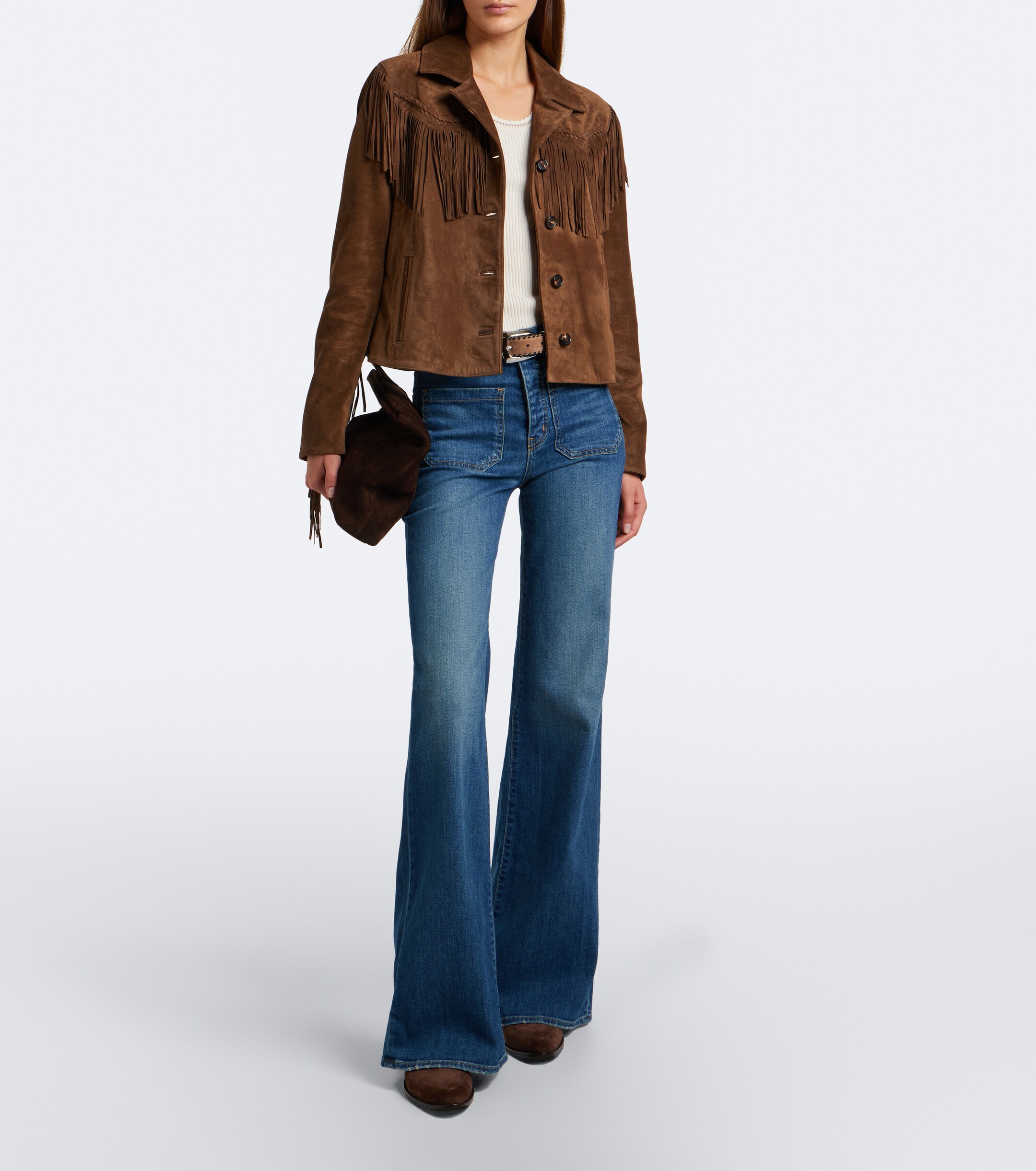 Nili Lotan Nili Lotan Eloi fringed suede jacket