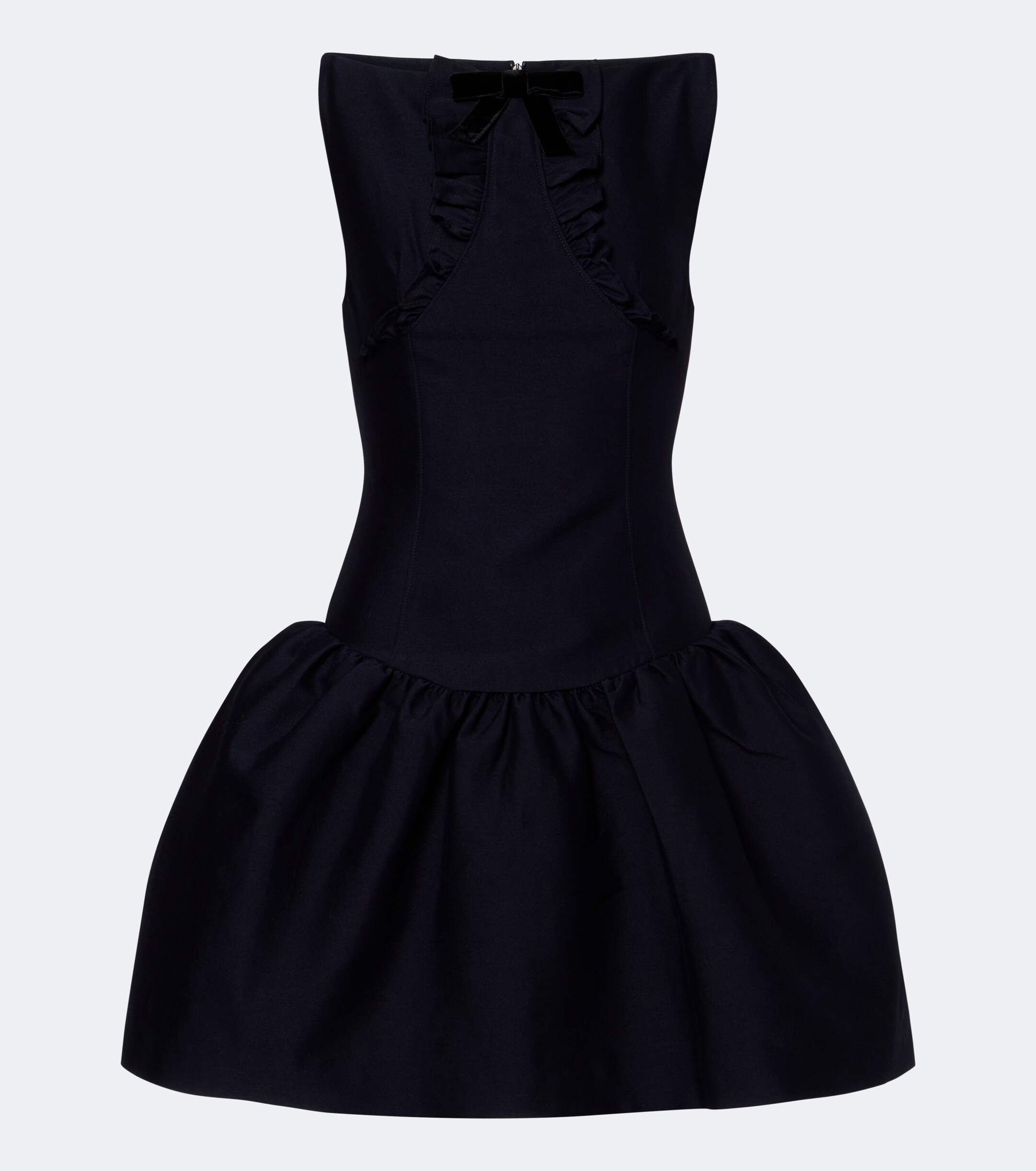 SHUSHU/TONG Shushu/Tong Bow-detail ruffled minidress