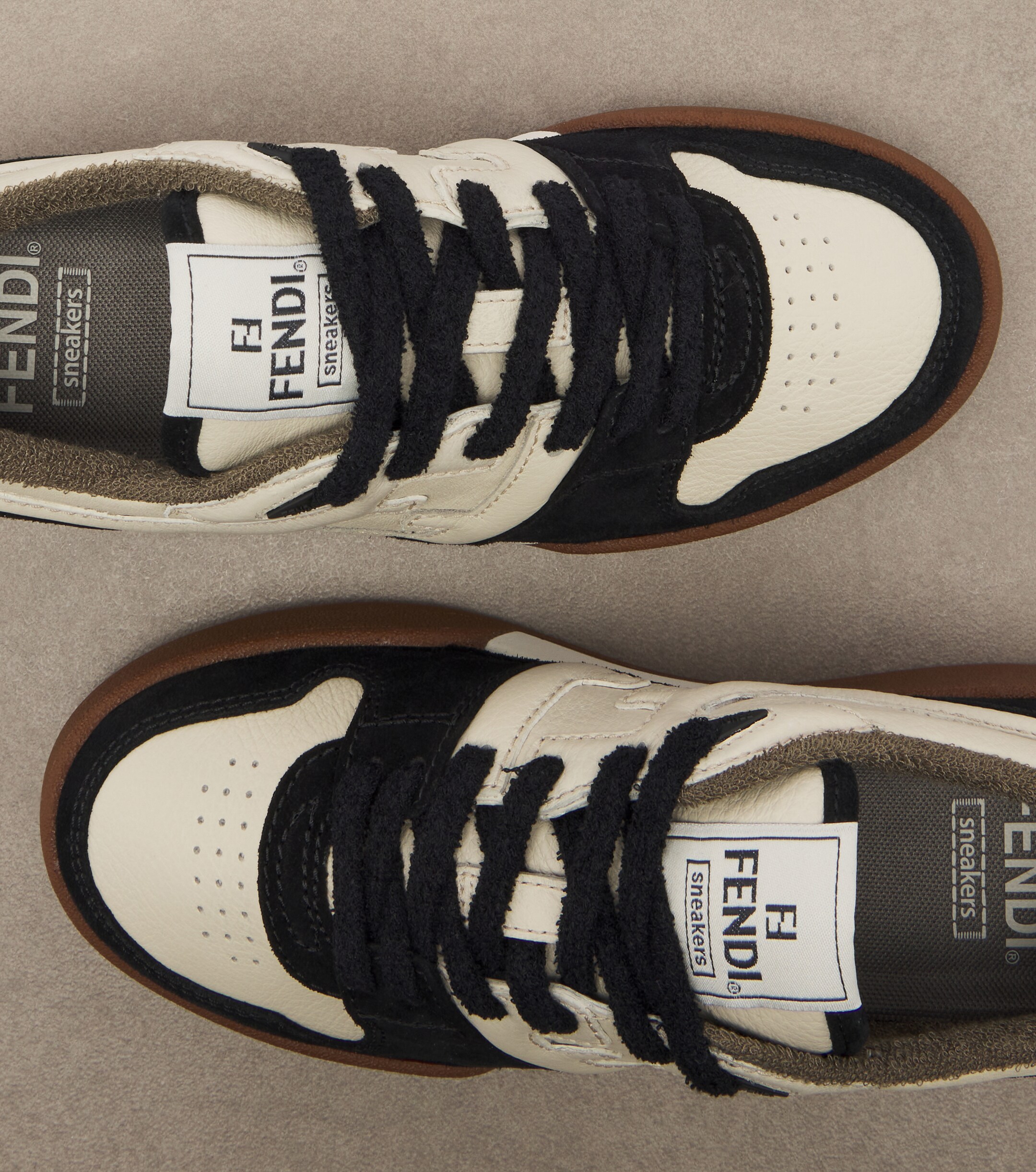 Fendi Fendi Fendi Match leather sneakers