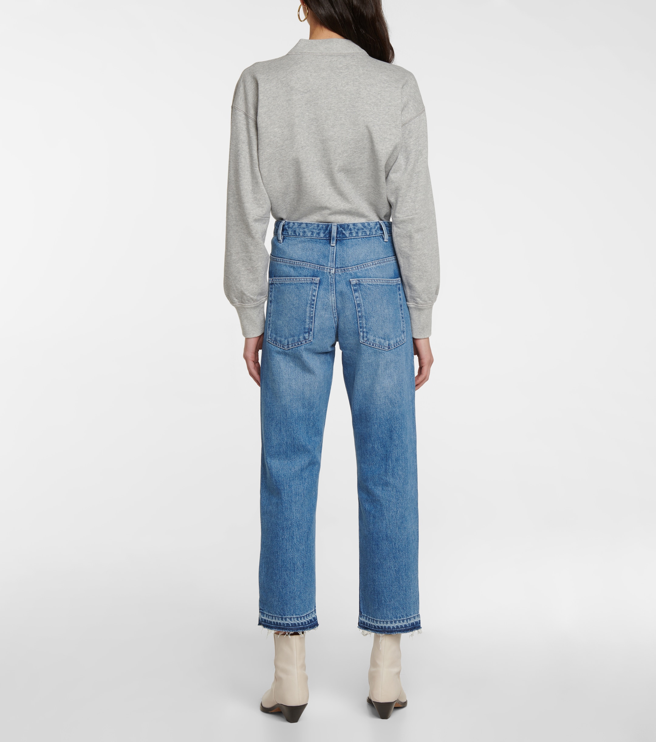Marant Étoile Belden high-rise cropped jeans