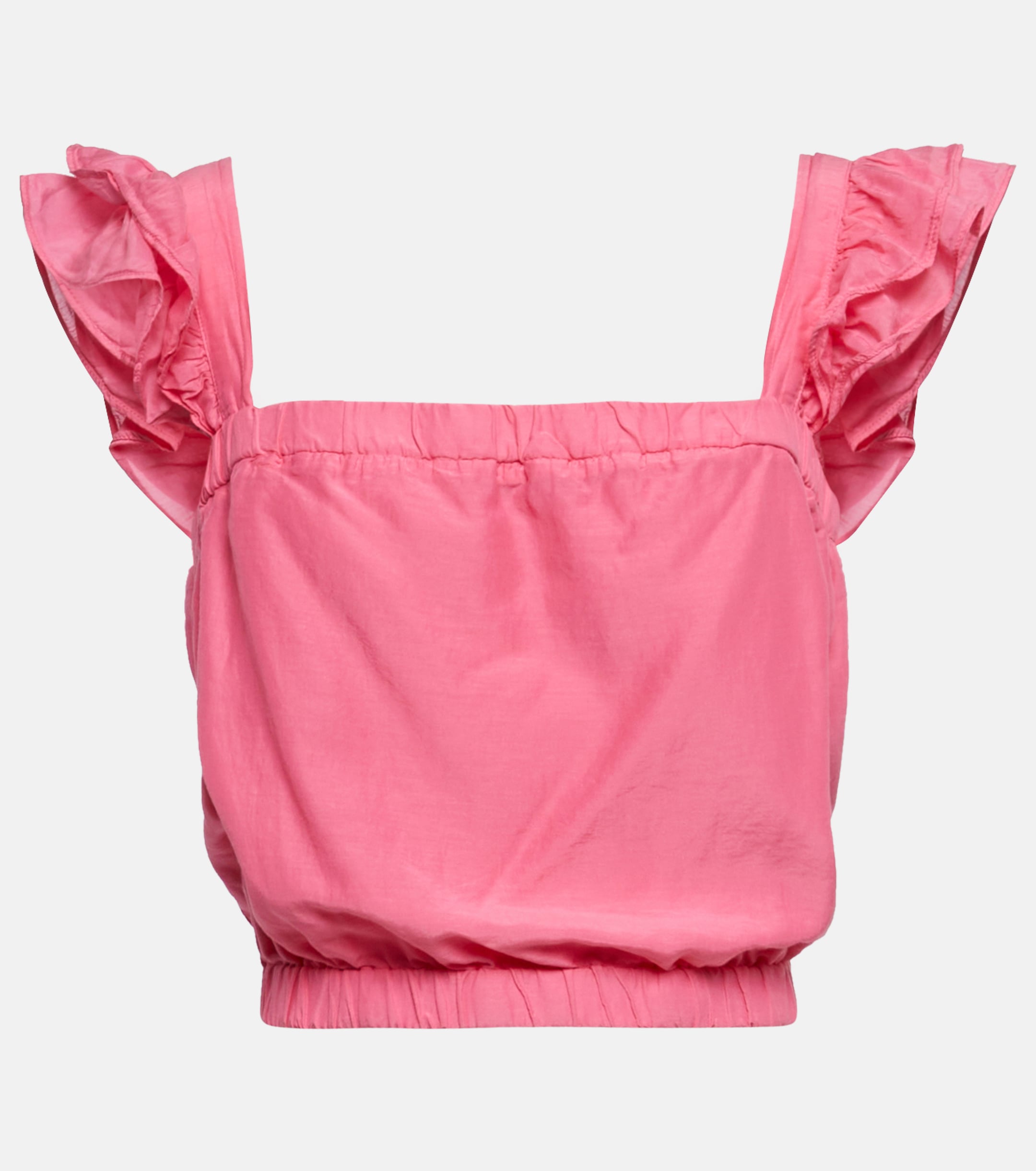 Velvet Velvet Gracen cotton and silk crop top