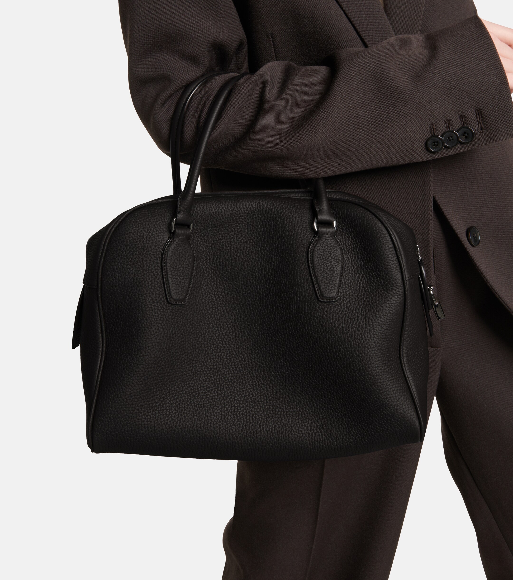 The Row India 12 leather tote bag